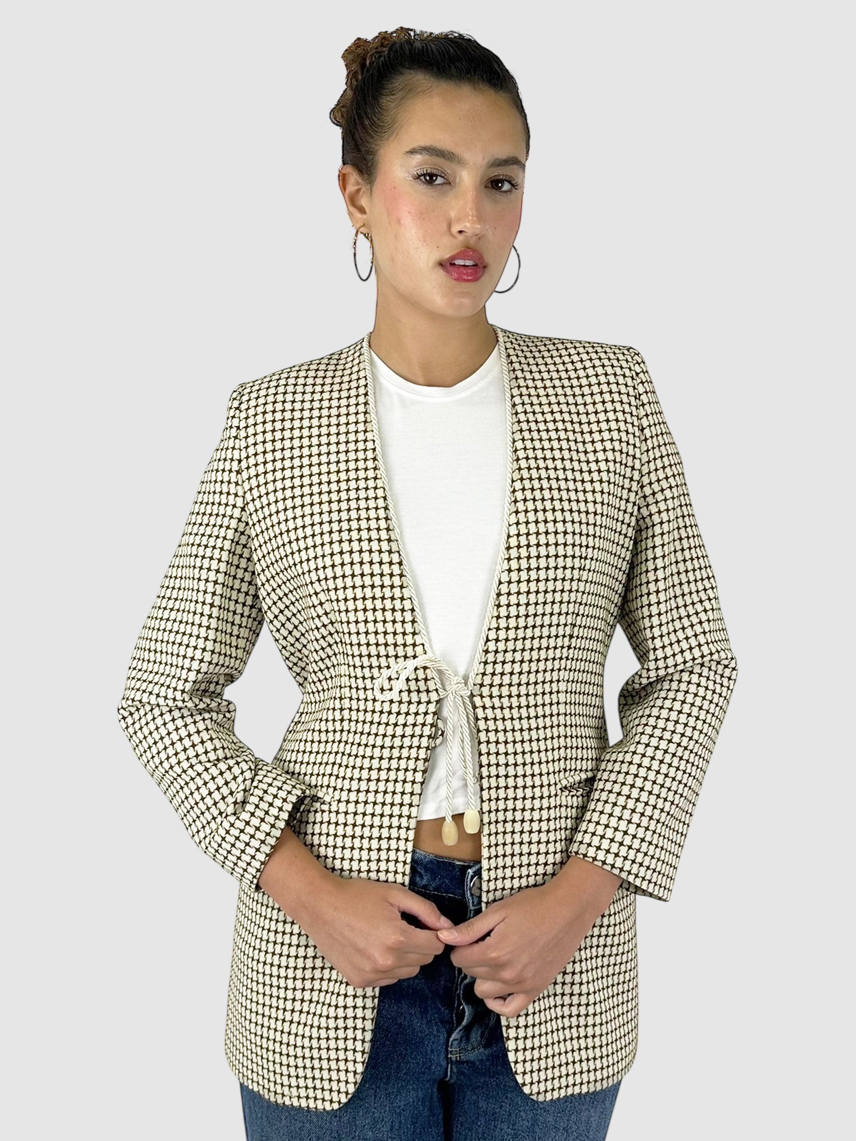 Star-Printed Blazer