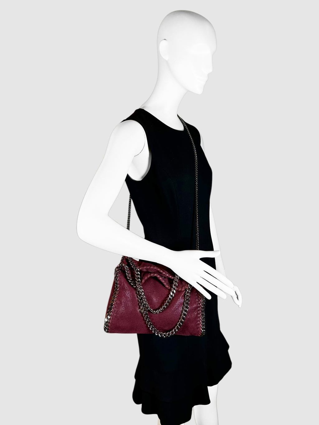 Mini Faux Suede Falabella Bag