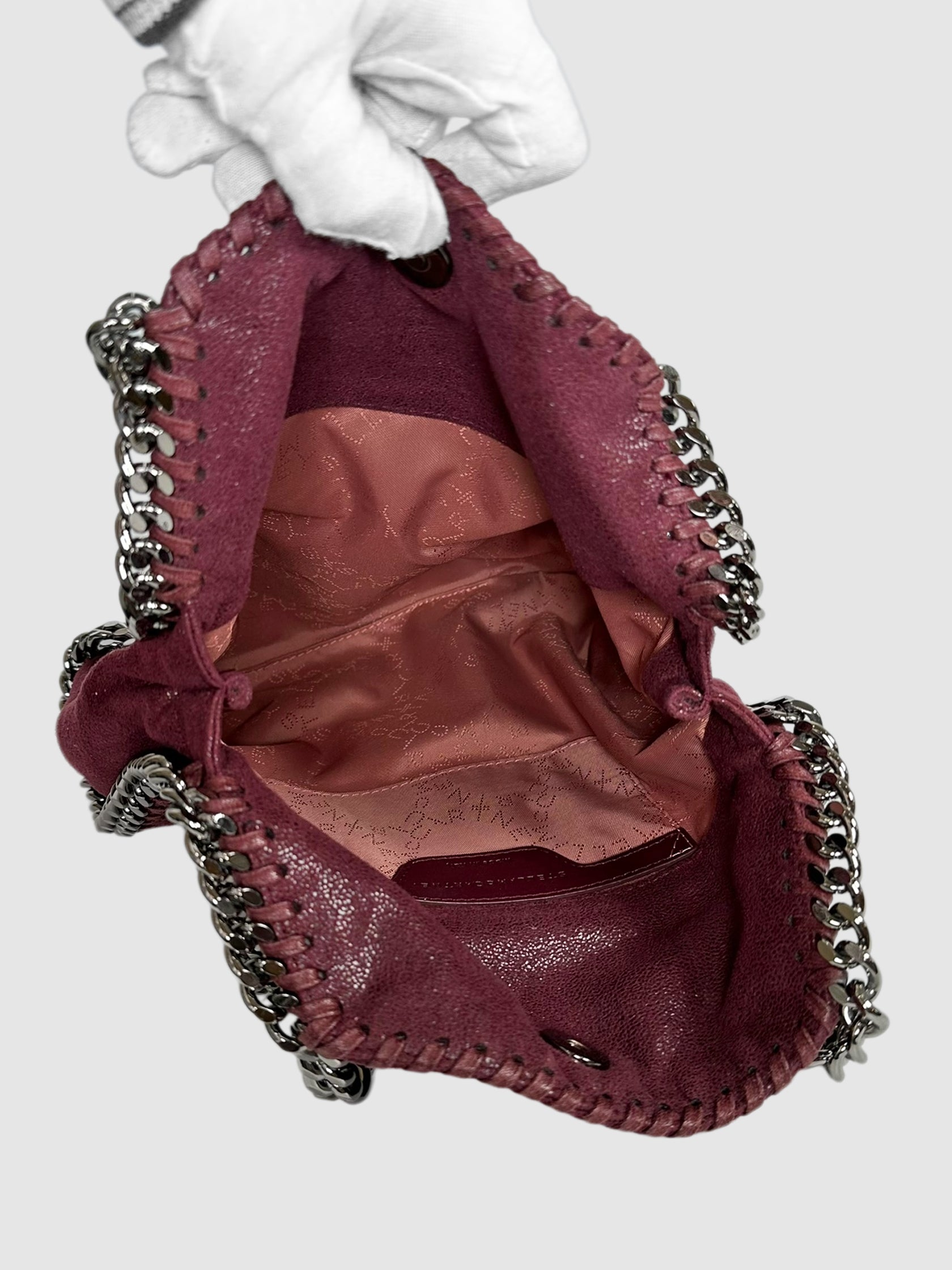 Mini Faux Suede Falabella Bag