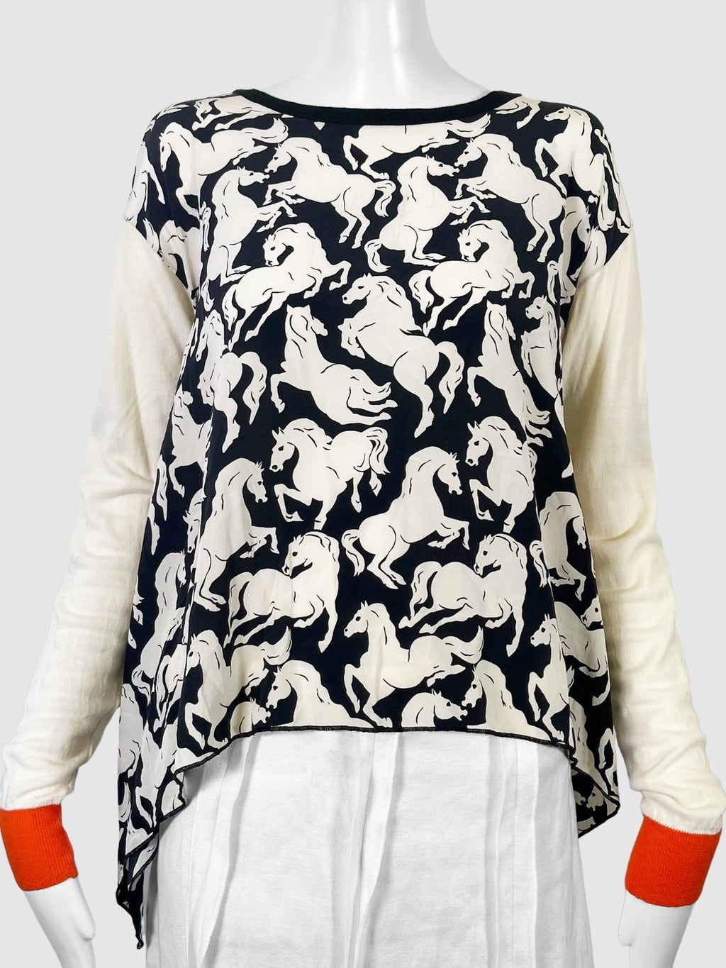 Horse Print Sweater - Size 44