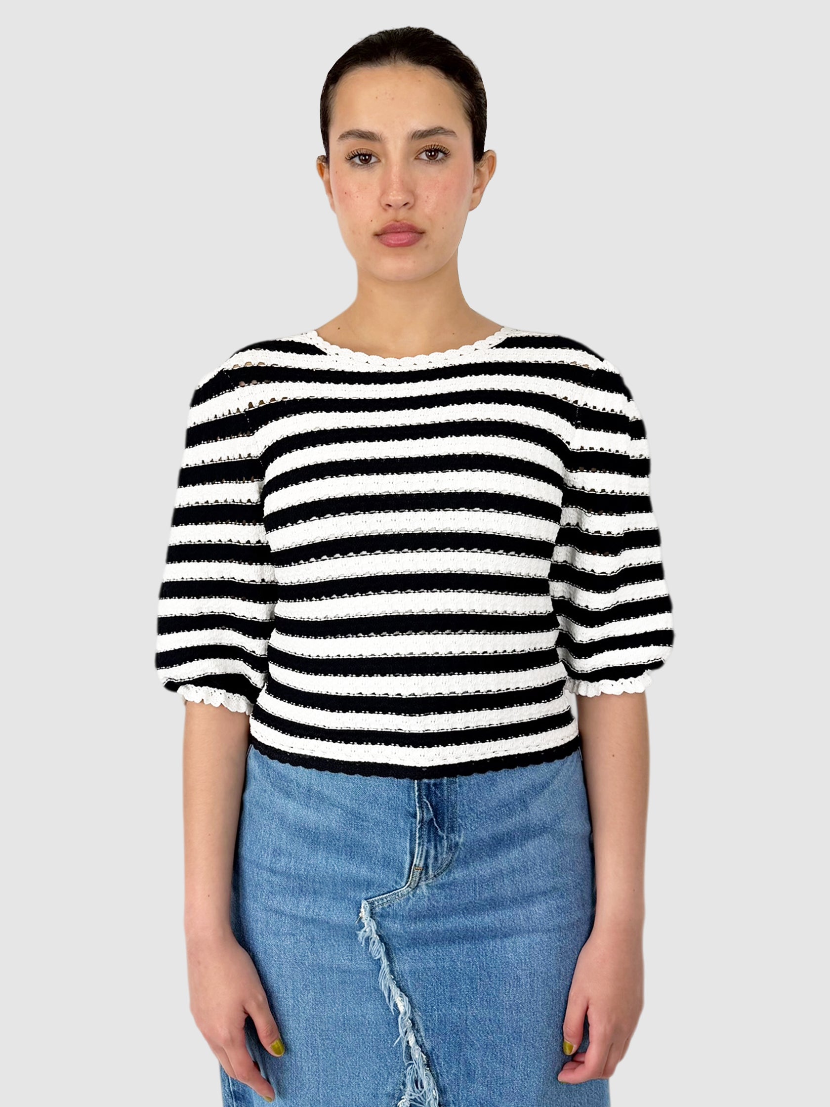 Crochet-Effect Top