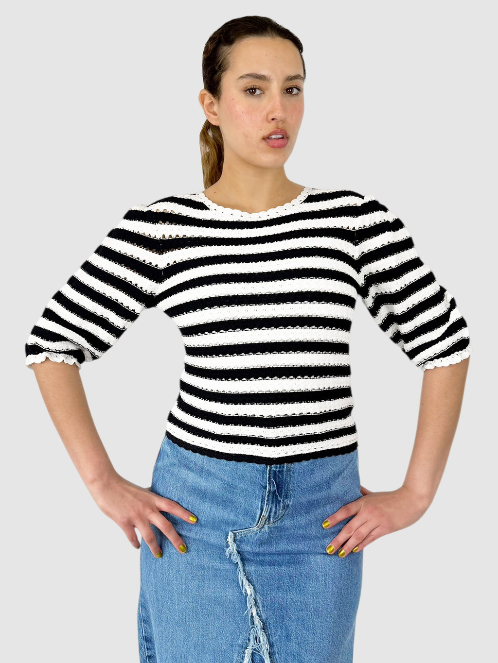 Crochet-Effect Top