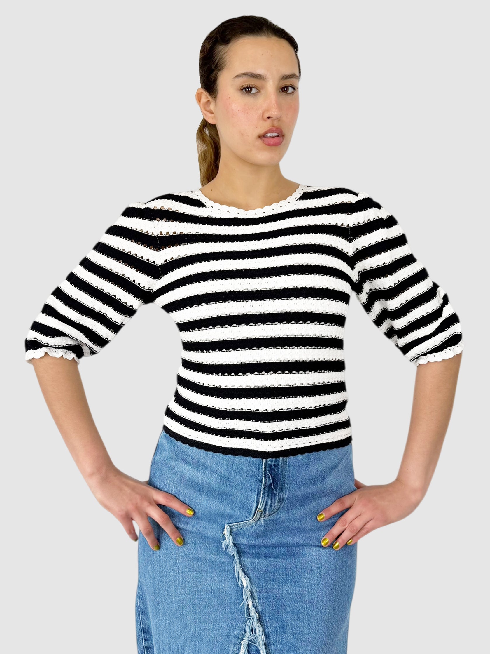 Crochet-Effect Top