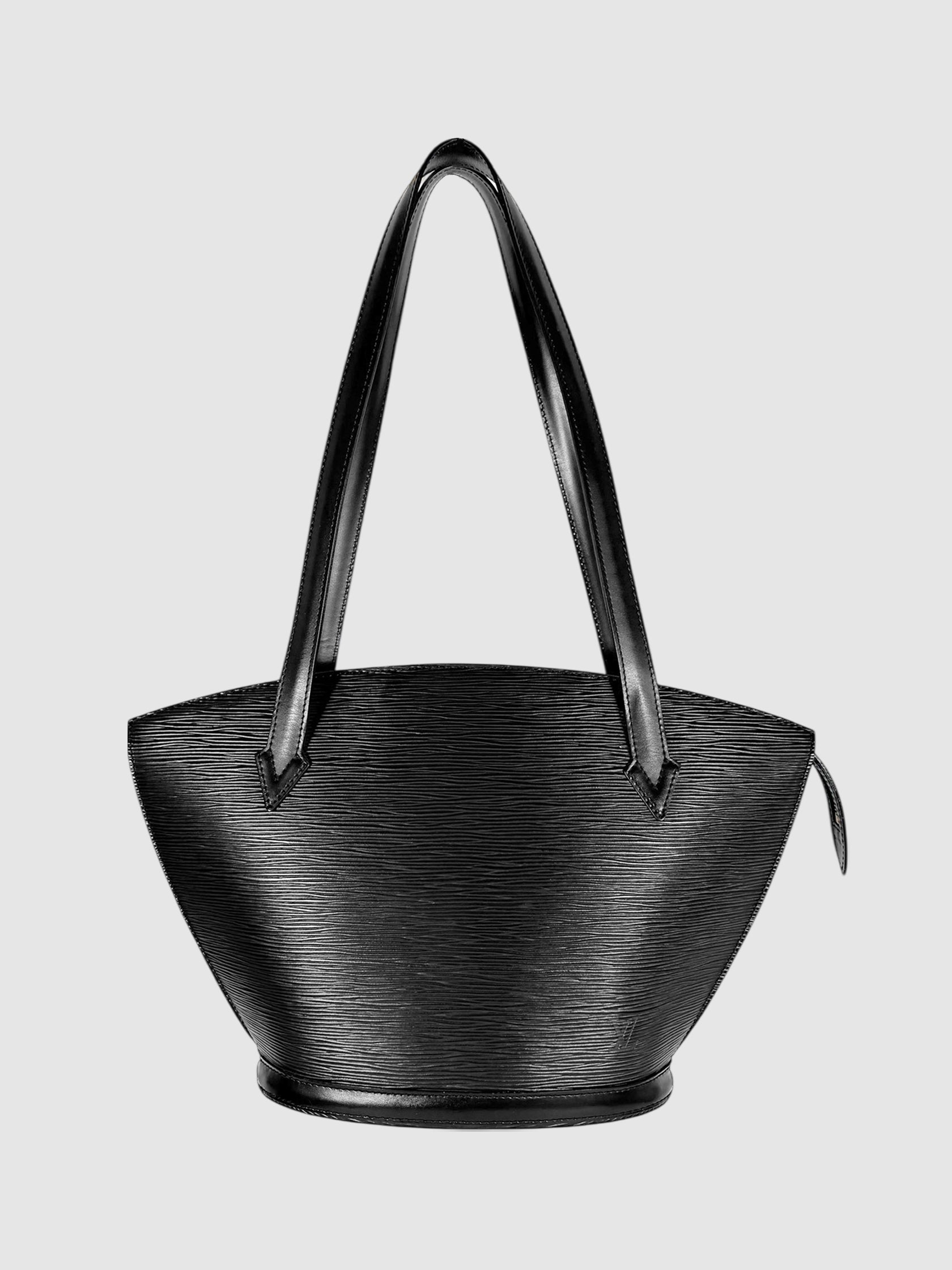 Louis Vuitton Black Epi Leather Saint Jacques PM Shoulder Bag luxury designer resale consignment Toronto Canada secondhand