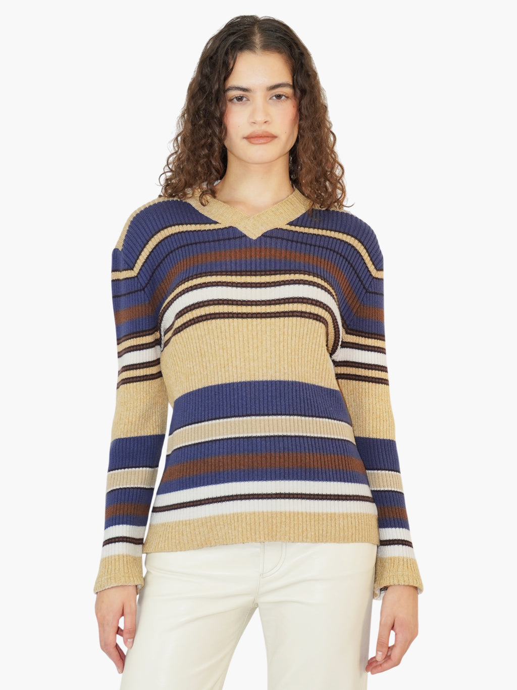 Ribbed Stripe Sweater