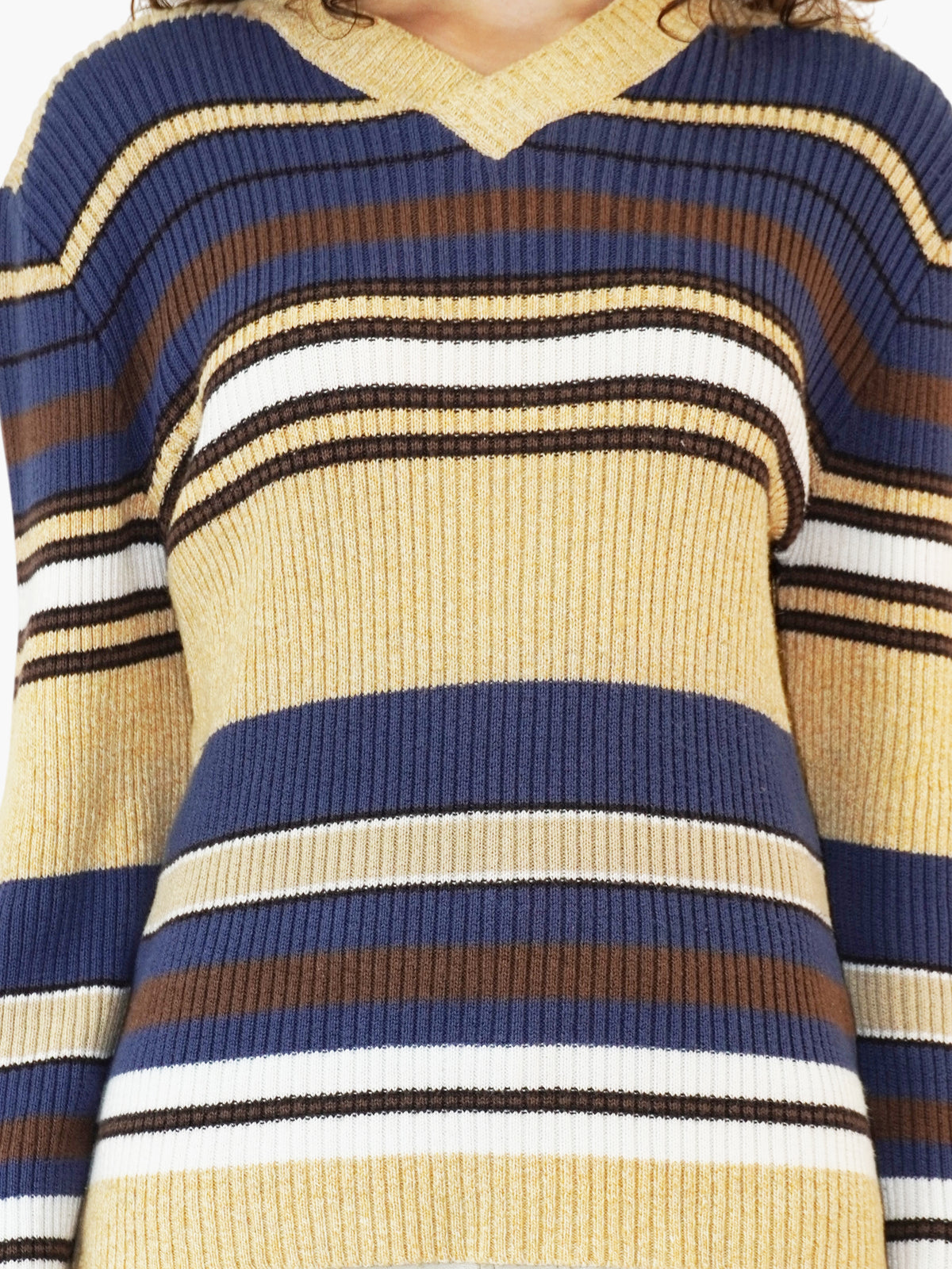 Ribbed Stripe Sweater