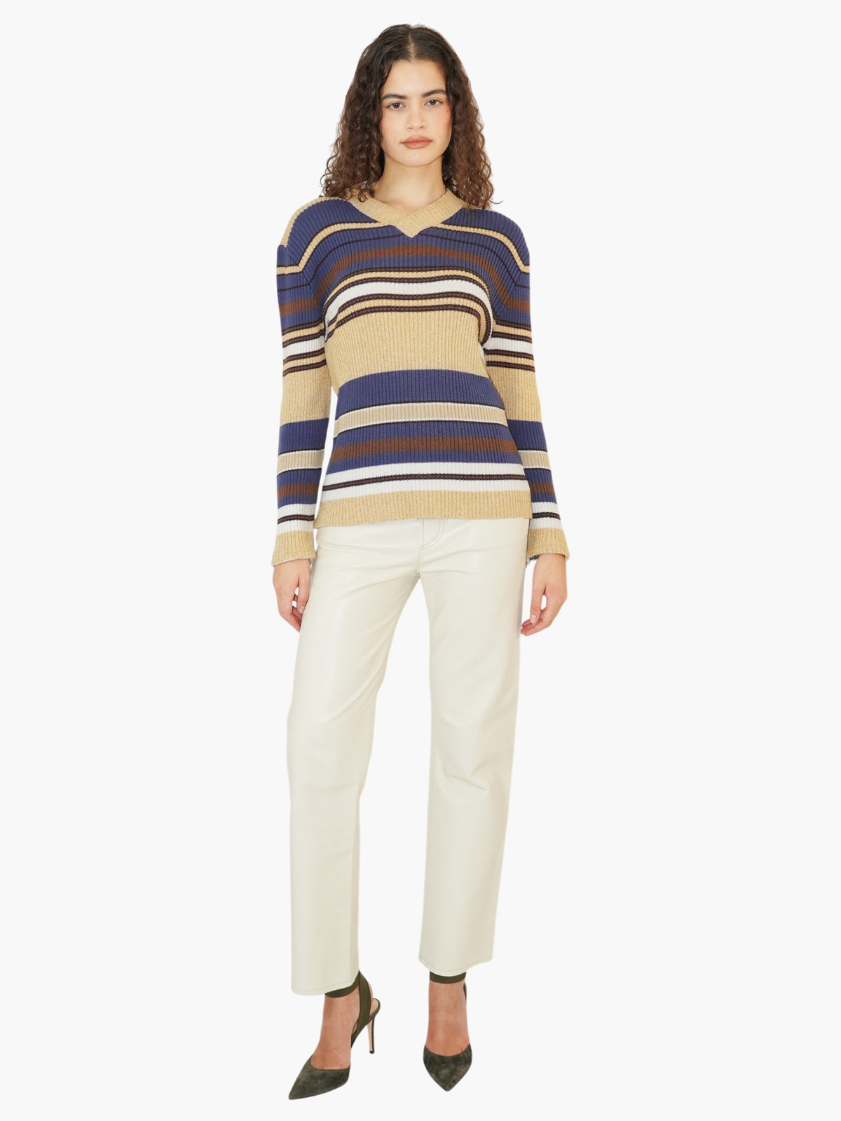 Ribbed Stripe Sweater