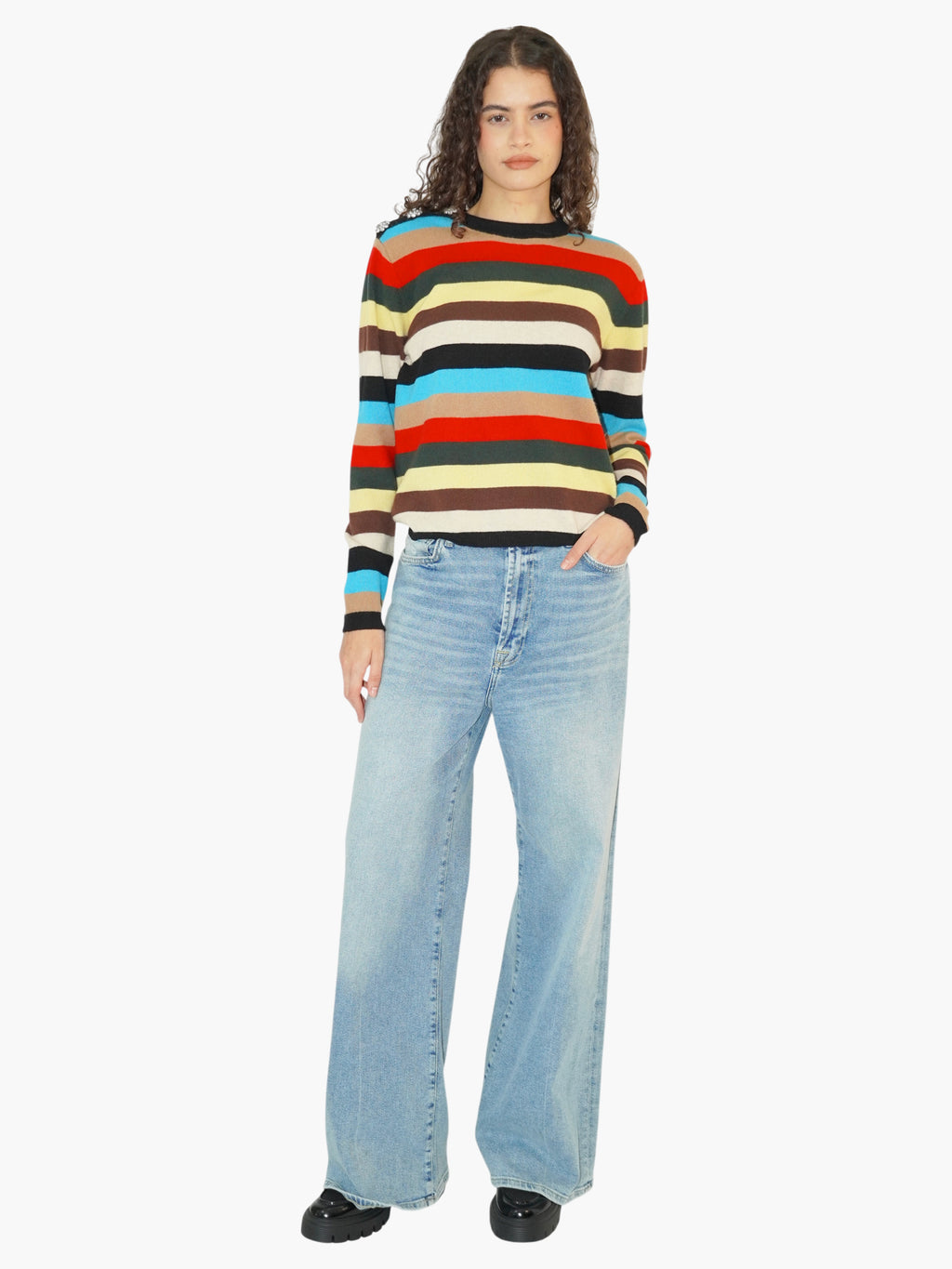 Cashmere Stripe Sweater