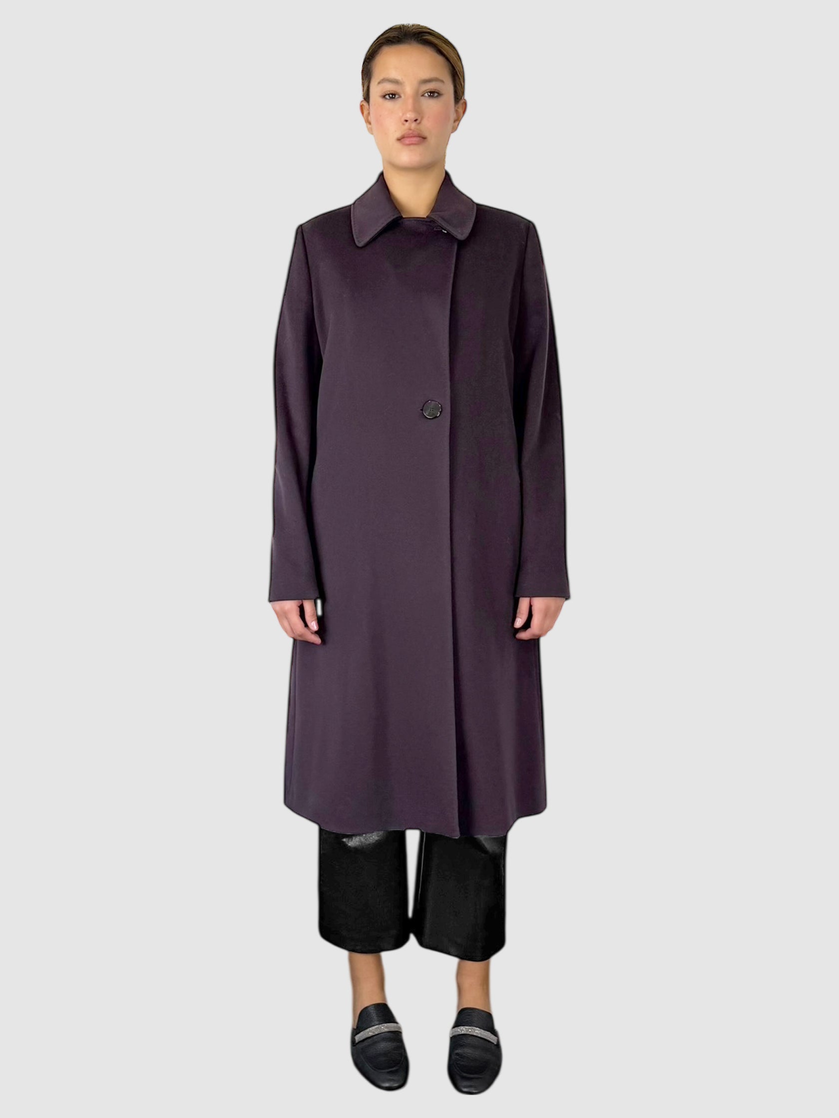 Wool Single-Breasted Coat
