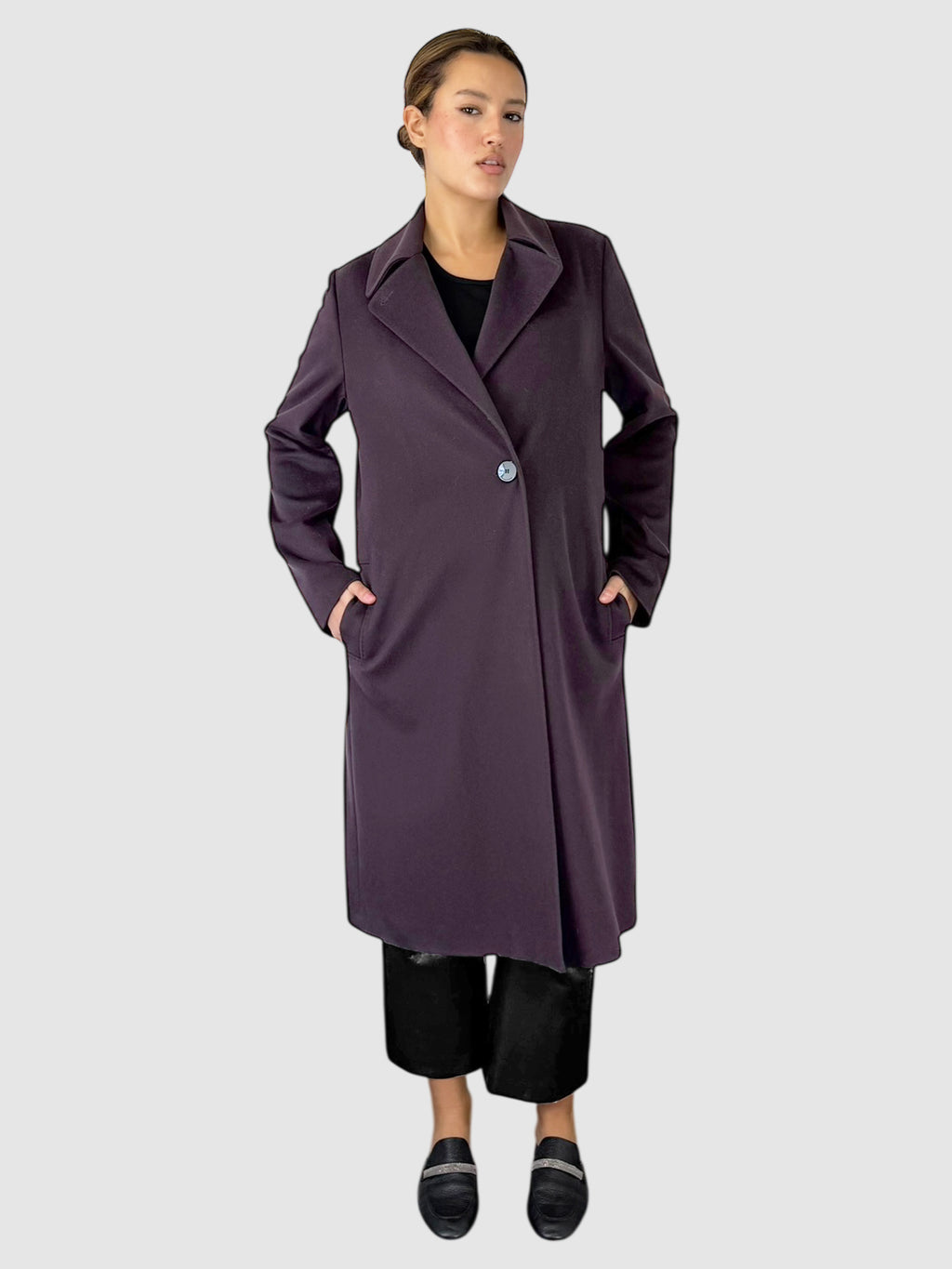 Wool Single-Breasted Coat