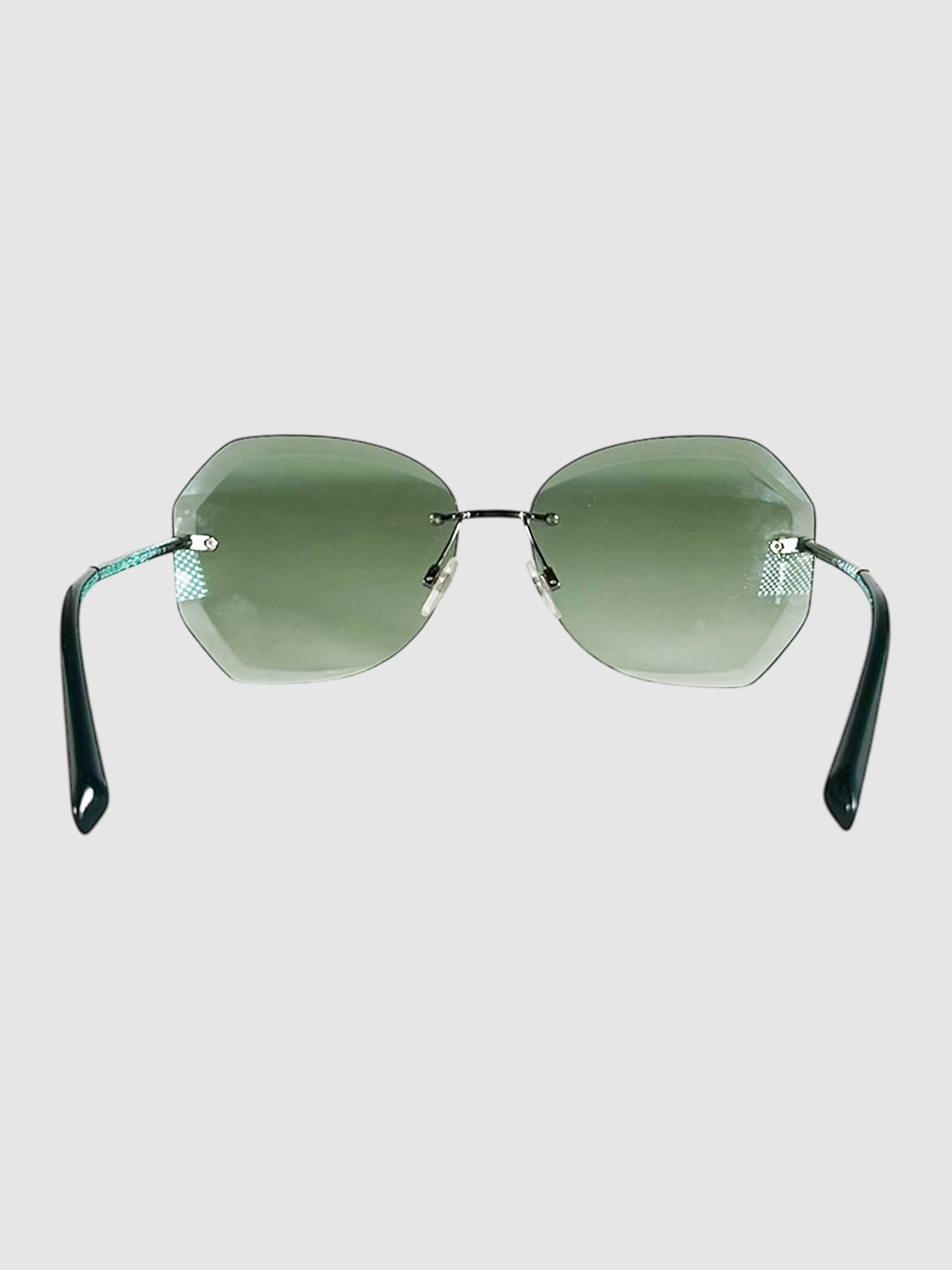 Rimless Hexagon Sunglasses
