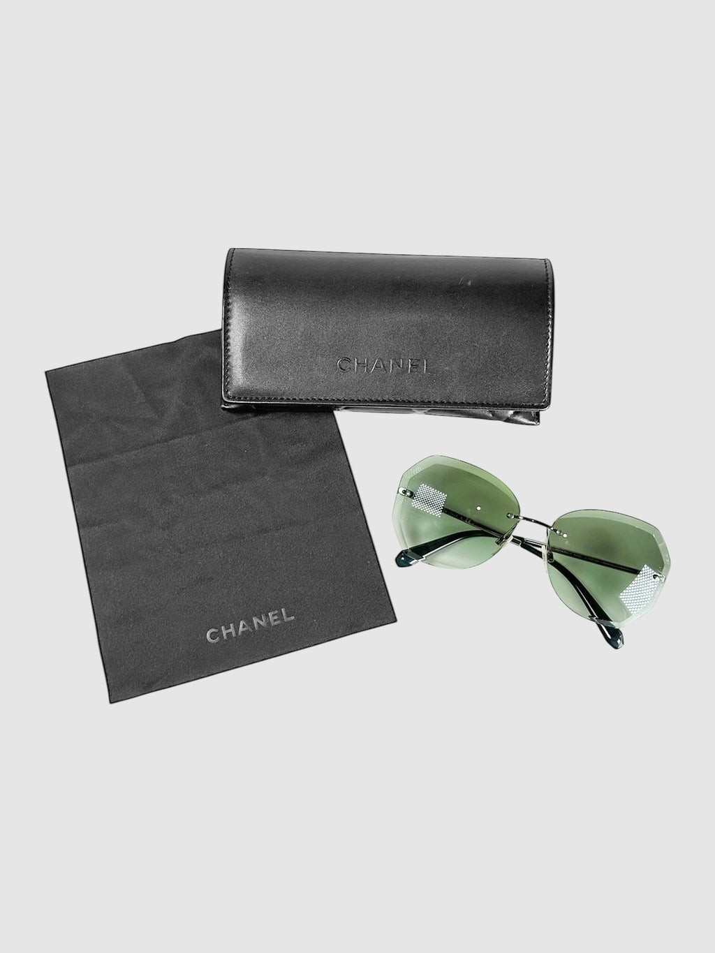 Rimless Hexagon Sunglasses