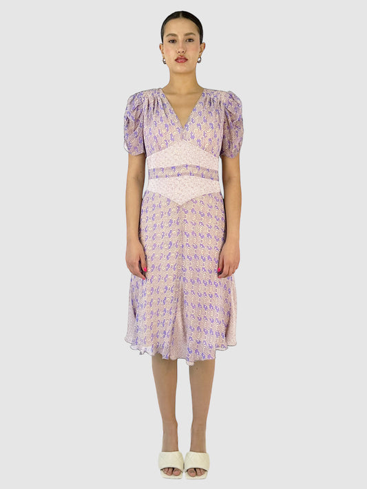 Silk Printed Dress