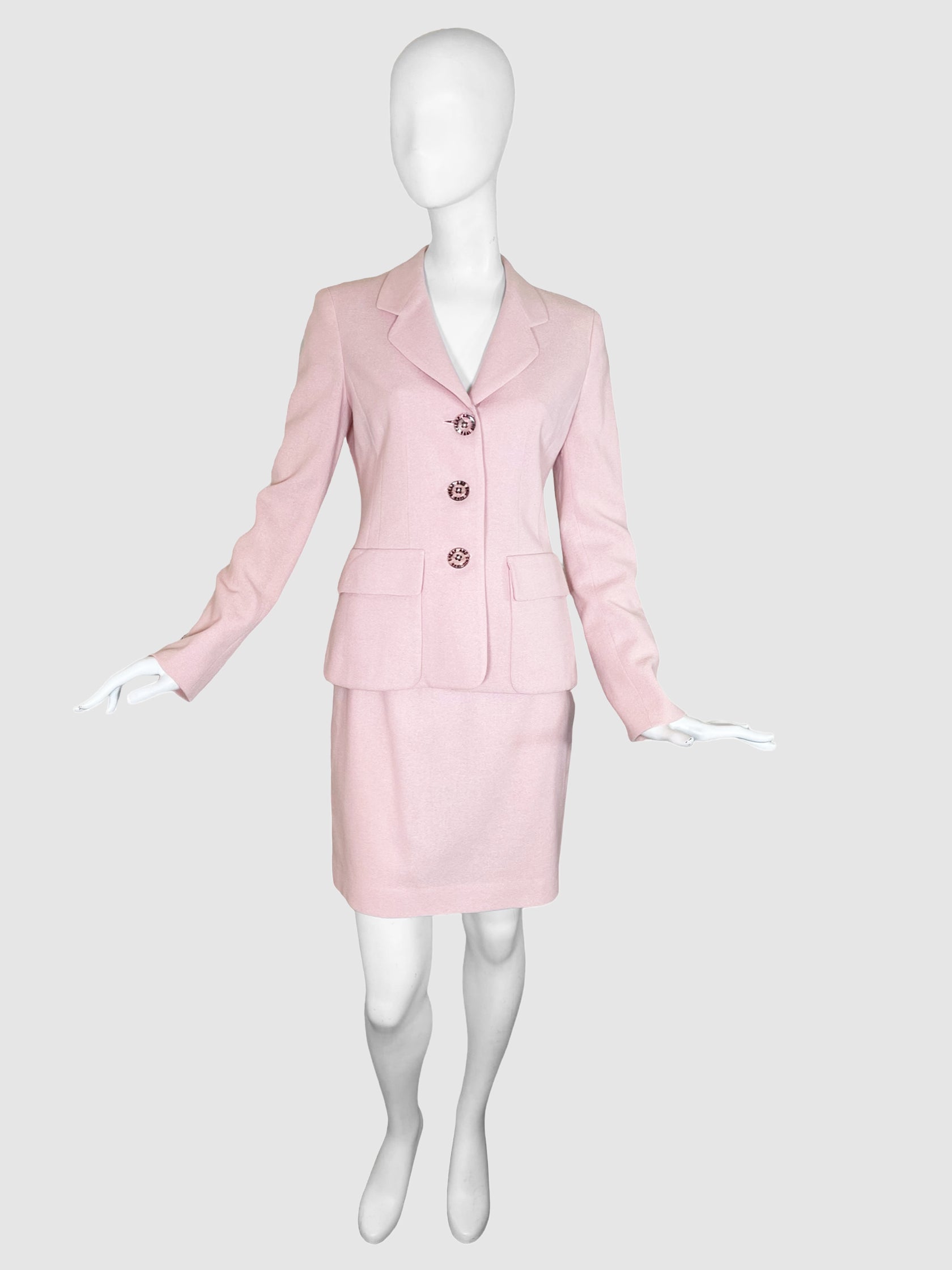 Moschino 2-Piece Wool Suit Set - Size S