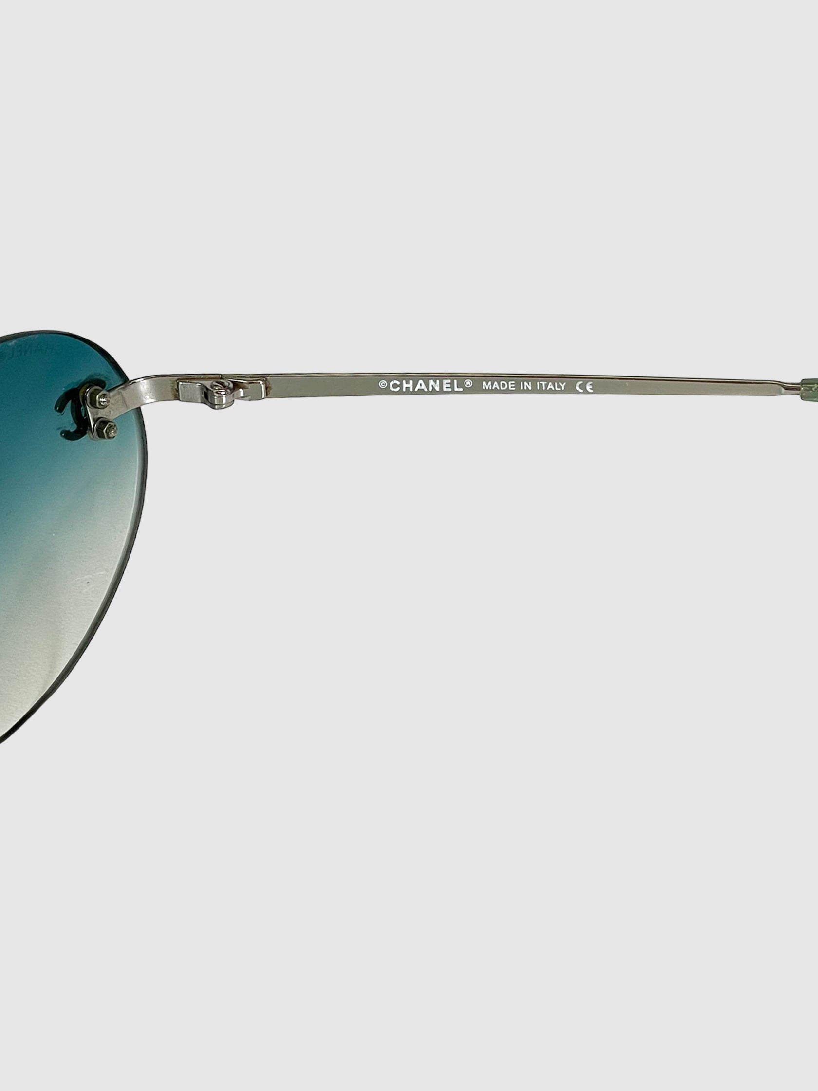 Oval Rimless Sunglasses