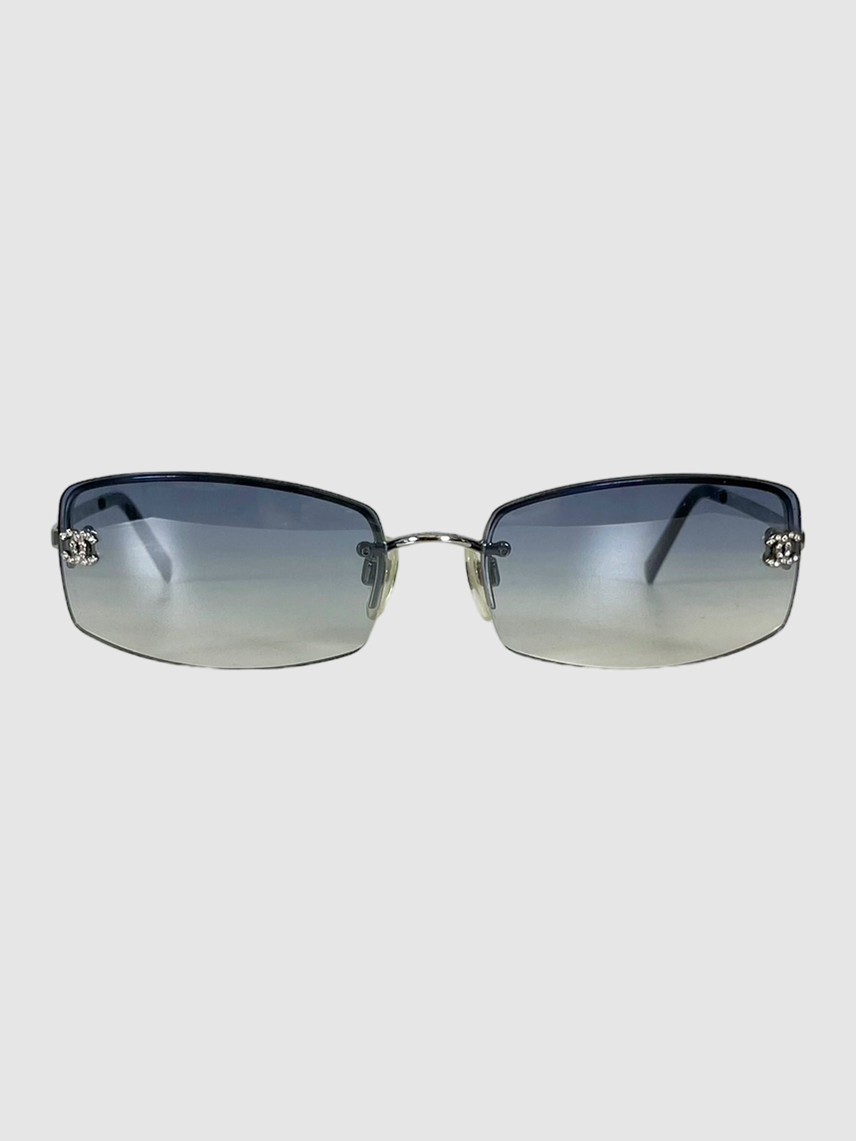 Rectangular Rimless Sunglasses