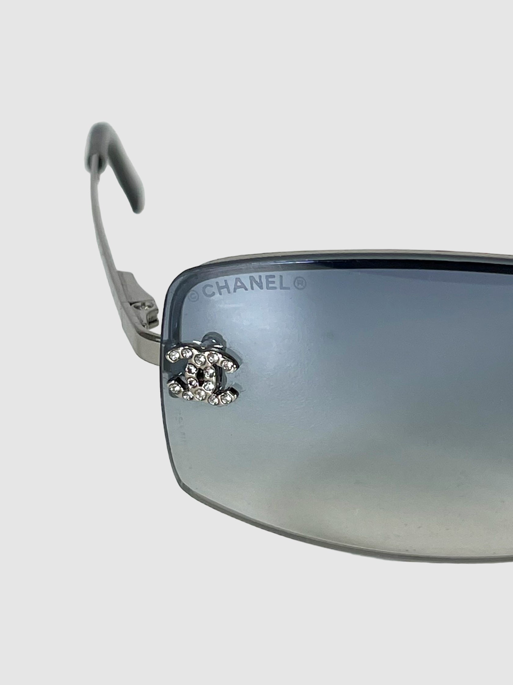 Rectangular Rimless Sunglasses