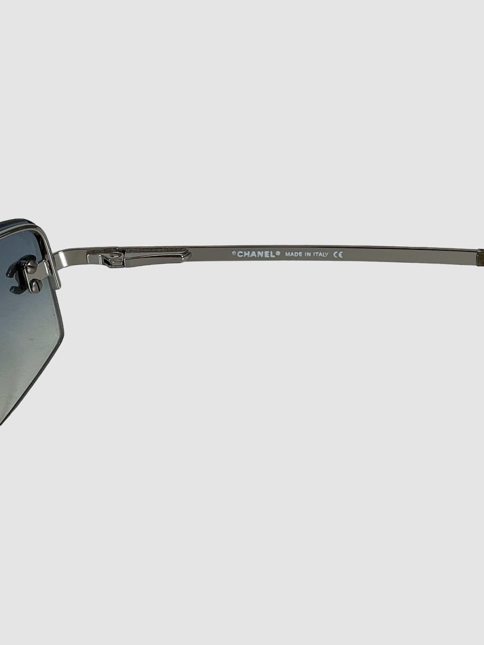 Rectangular Rimless Sunglasses