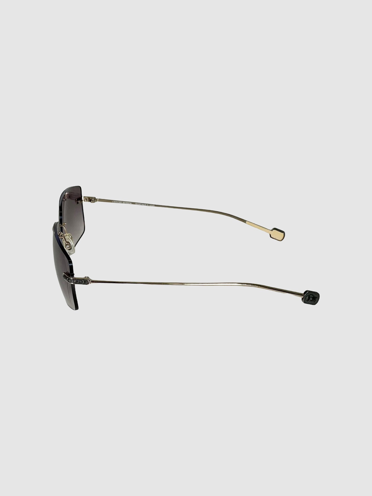 Rectangular Rimless Sunglasses