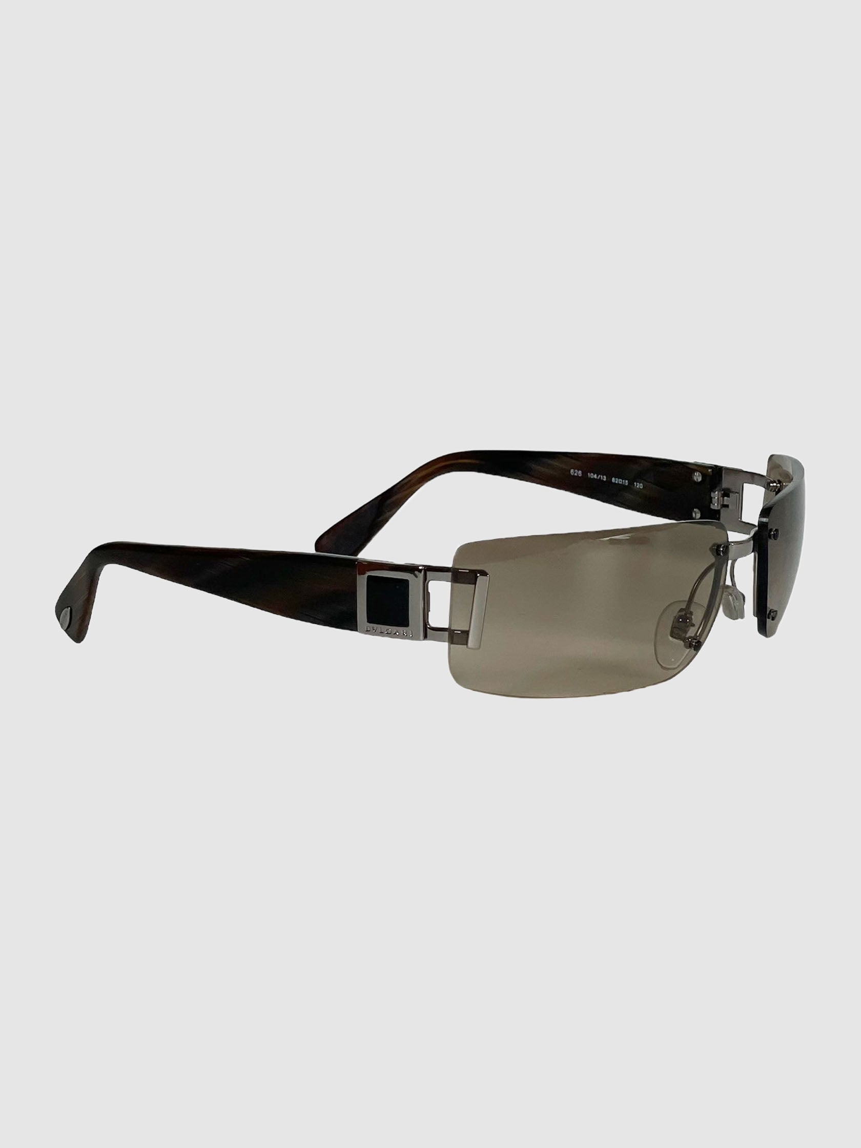 Rectangular Rimless Sunglasses