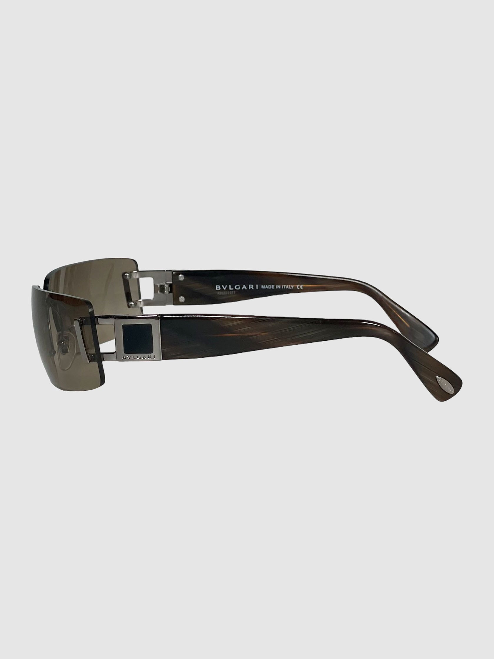 Rectangular Rimless Sunglasses