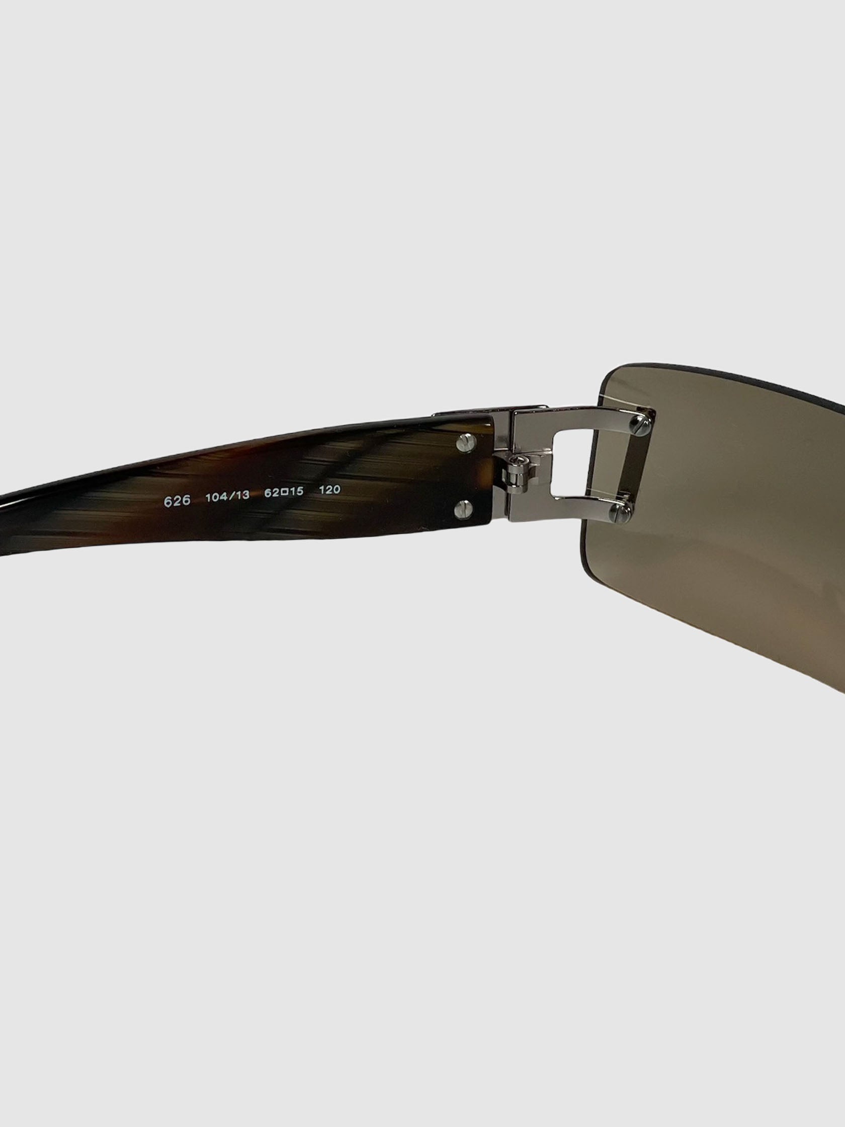 Rectangular Rimless Sunglasses