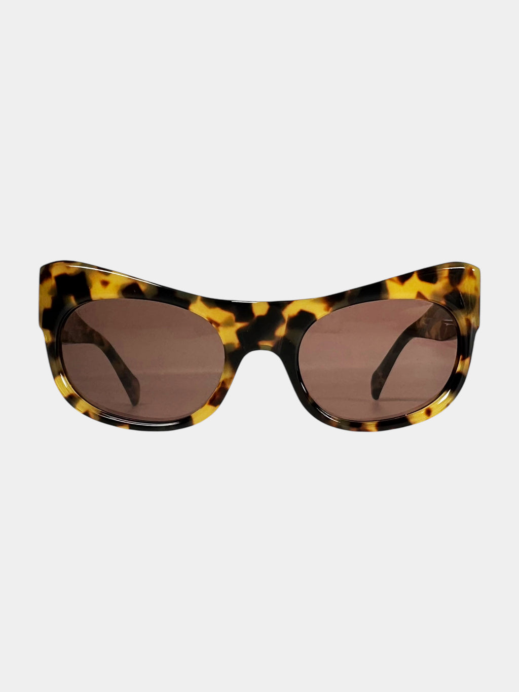 Tortoiseshell Semi-Cat Eye Sunglasses