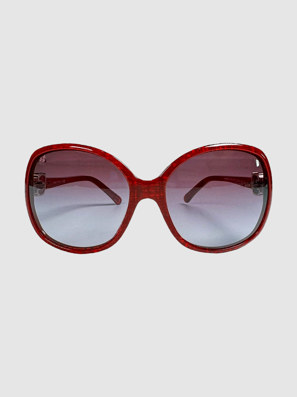 Chanel Red Oversized CC Square Sunglasses 5174 Luxury Designer Resale Consignment Toronto Secondhand
