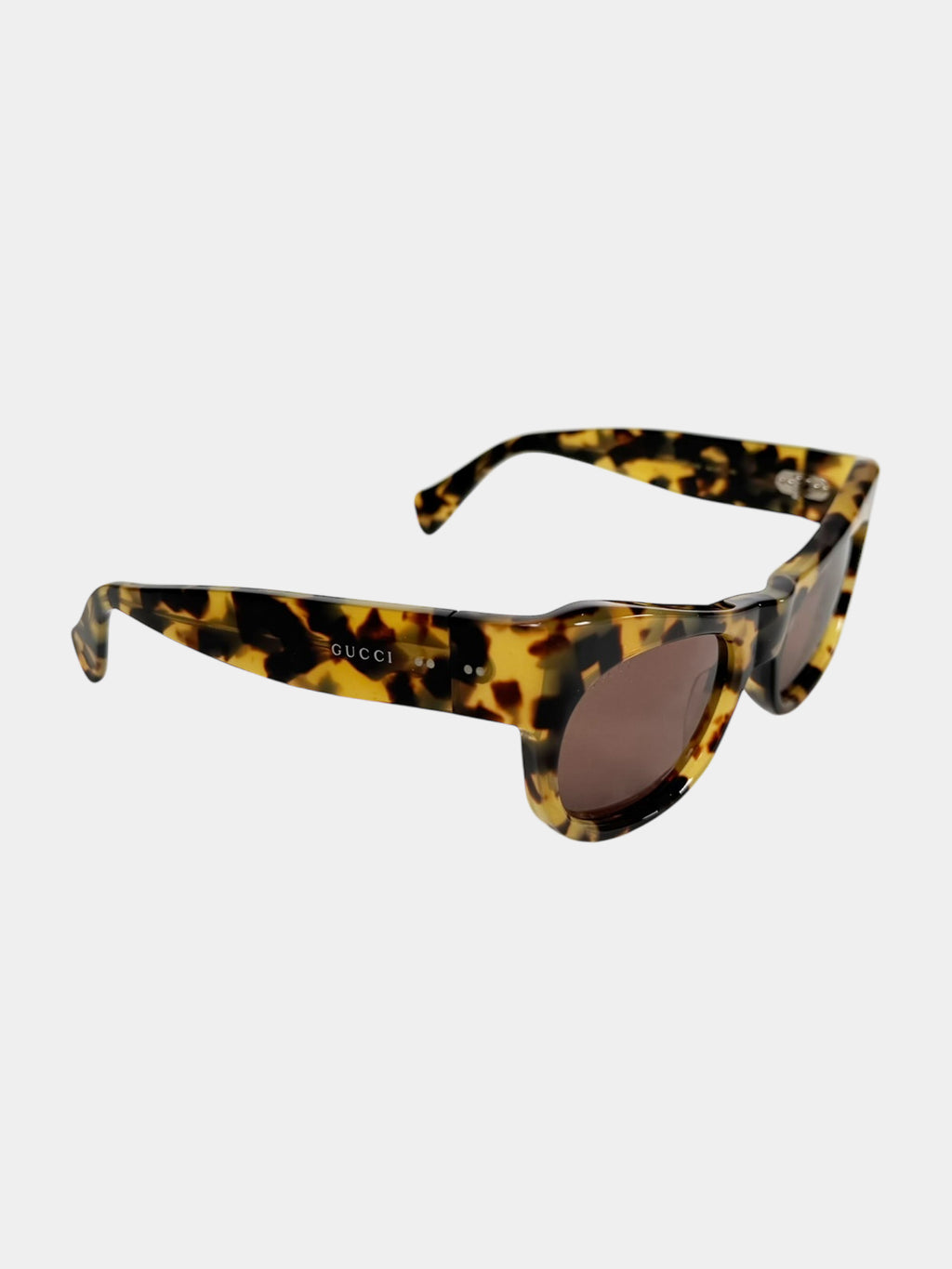 Tortoiseshell Semi-Cat Eye Sunglasses