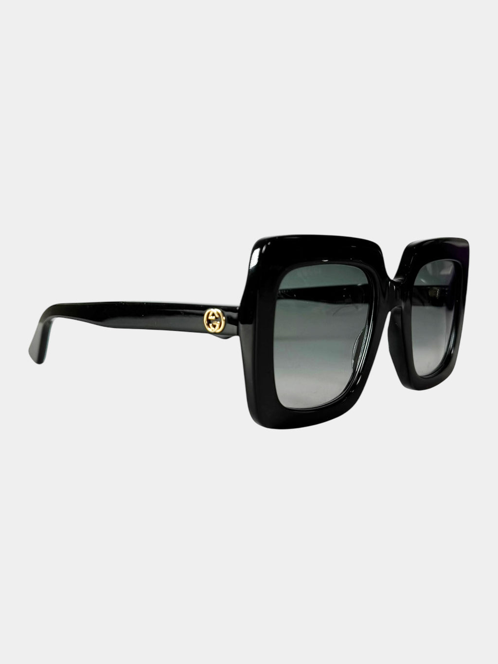 Gucci Black Interlocking G Oversized Square Sunglasses Luxury Designer Resale Consignment Toronto