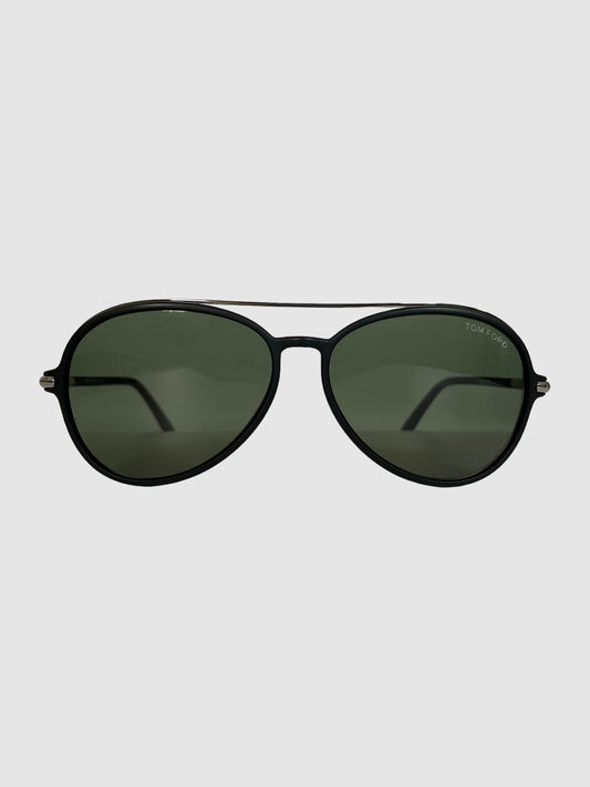 Tom Ford "Ramone" Aviator Sunglasses in Black
