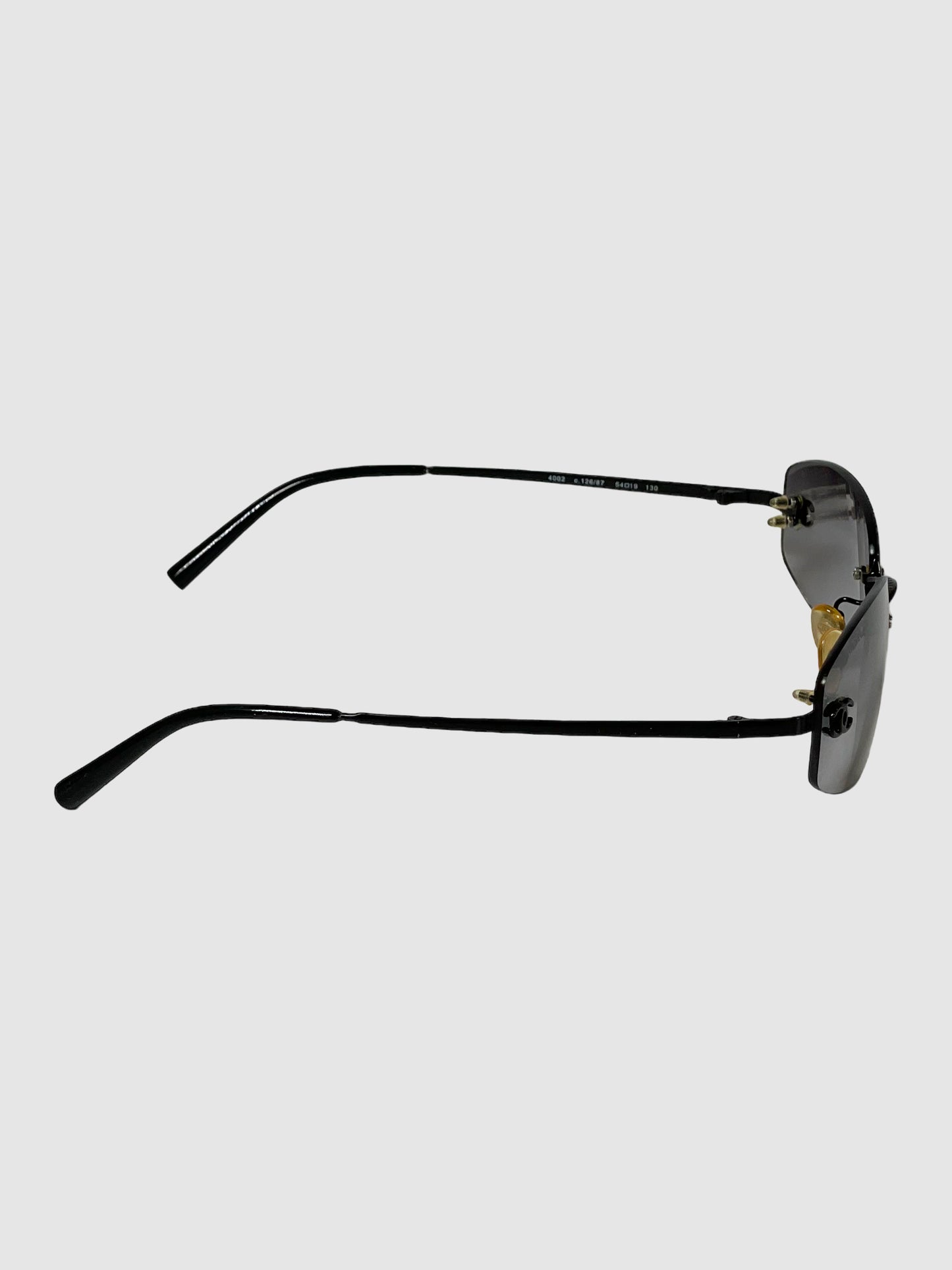 Rectangular Rimless Sunglasses