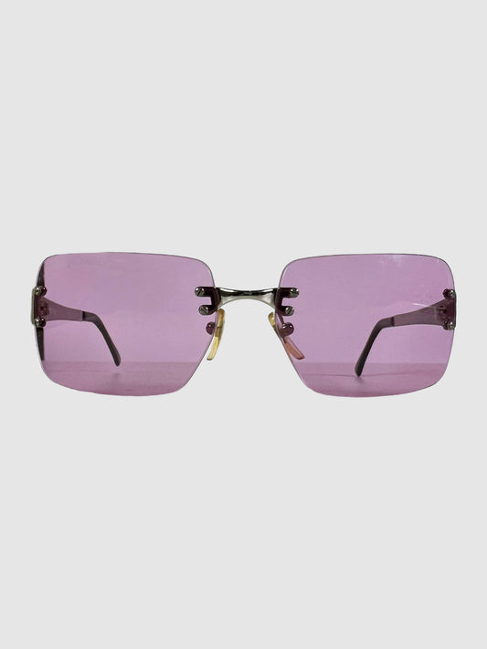 Wide Frame Tinted Sunglasses