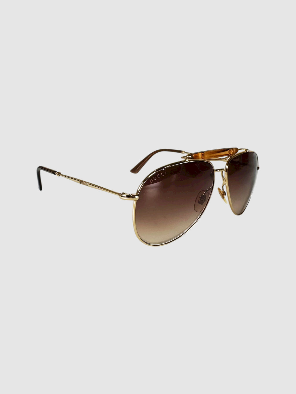 Bamboo Aviator Sunglasses