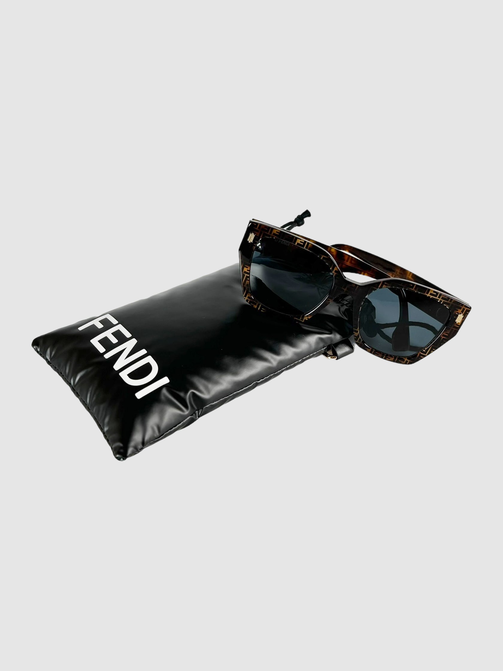 Fendi Zucca Havana Sunglasses Second Nature Boutique