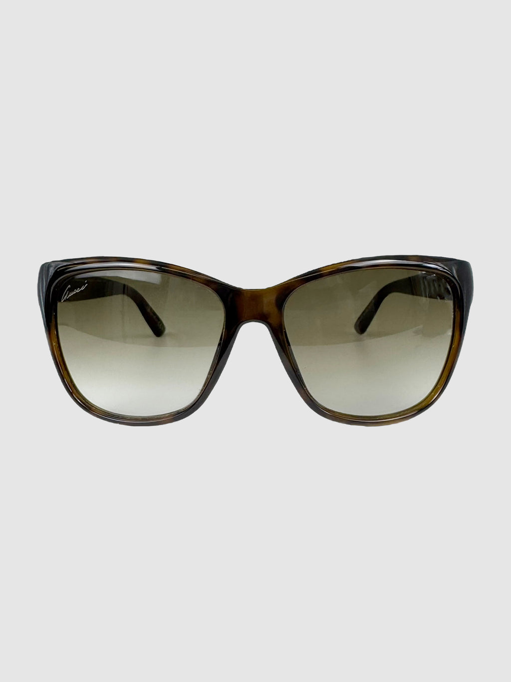 Tortoiseshell Semi-Cat Eye Sunglasses