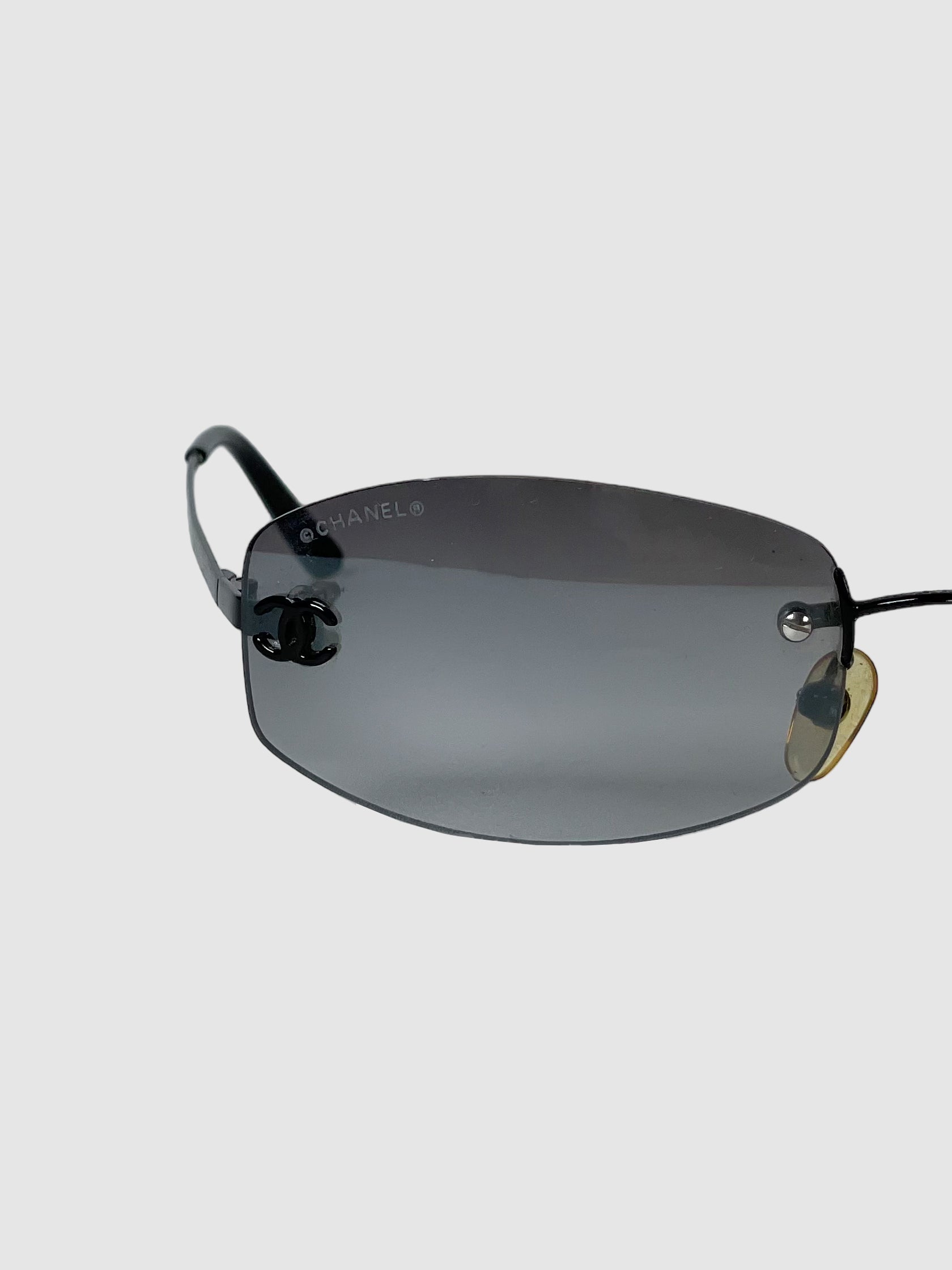 Rectangular Rimless Sunglasses