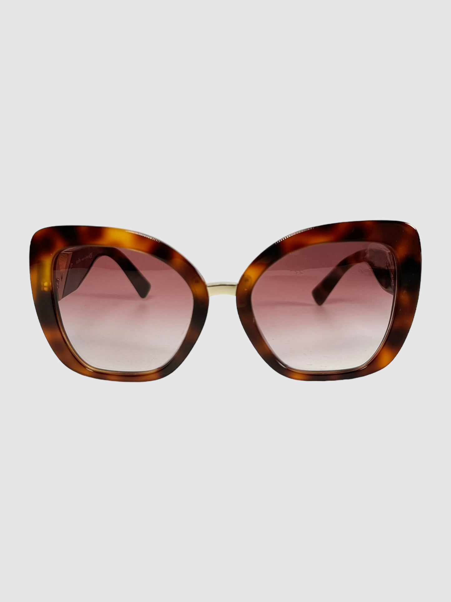 Cat Eye V Logo Sunglasses