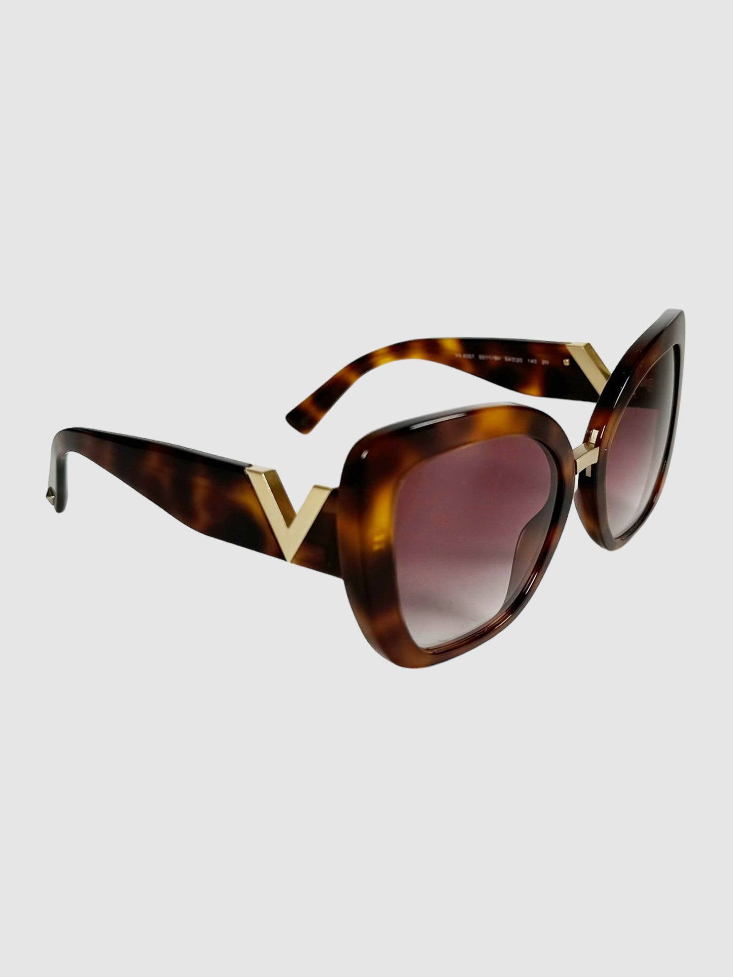 Cat Eye V Logo Sunglasses