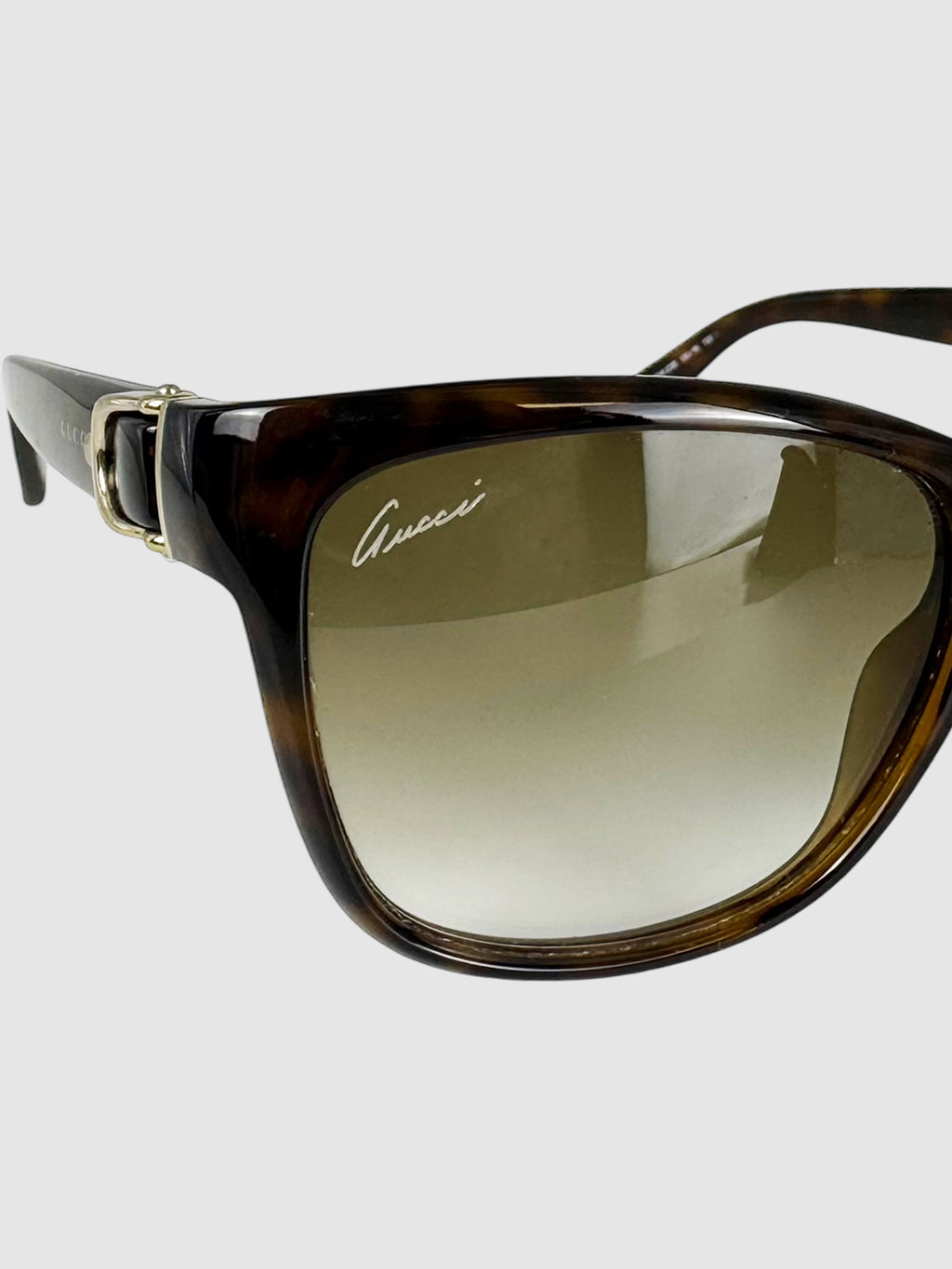 Tortoiseshell Semi-Cat Eye Sunglasses