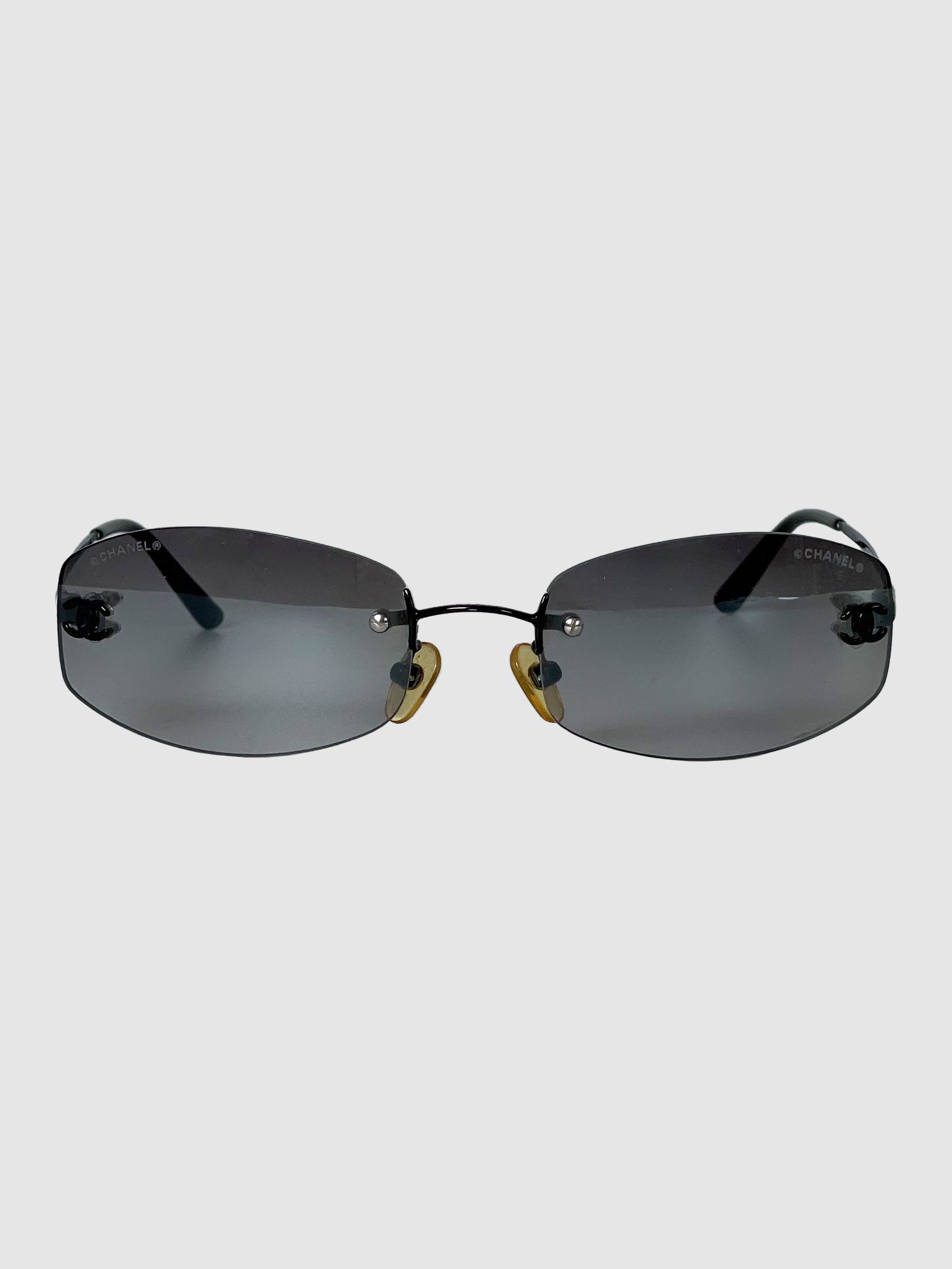 Rectangular Rimless Sunglasses