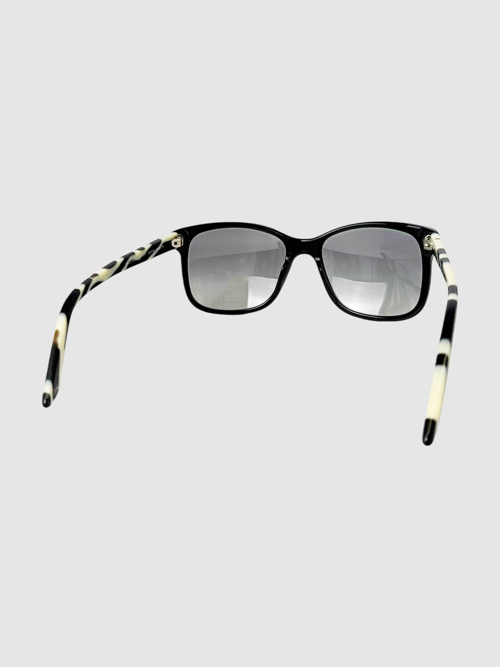 Abstract Print Square Sunglasses