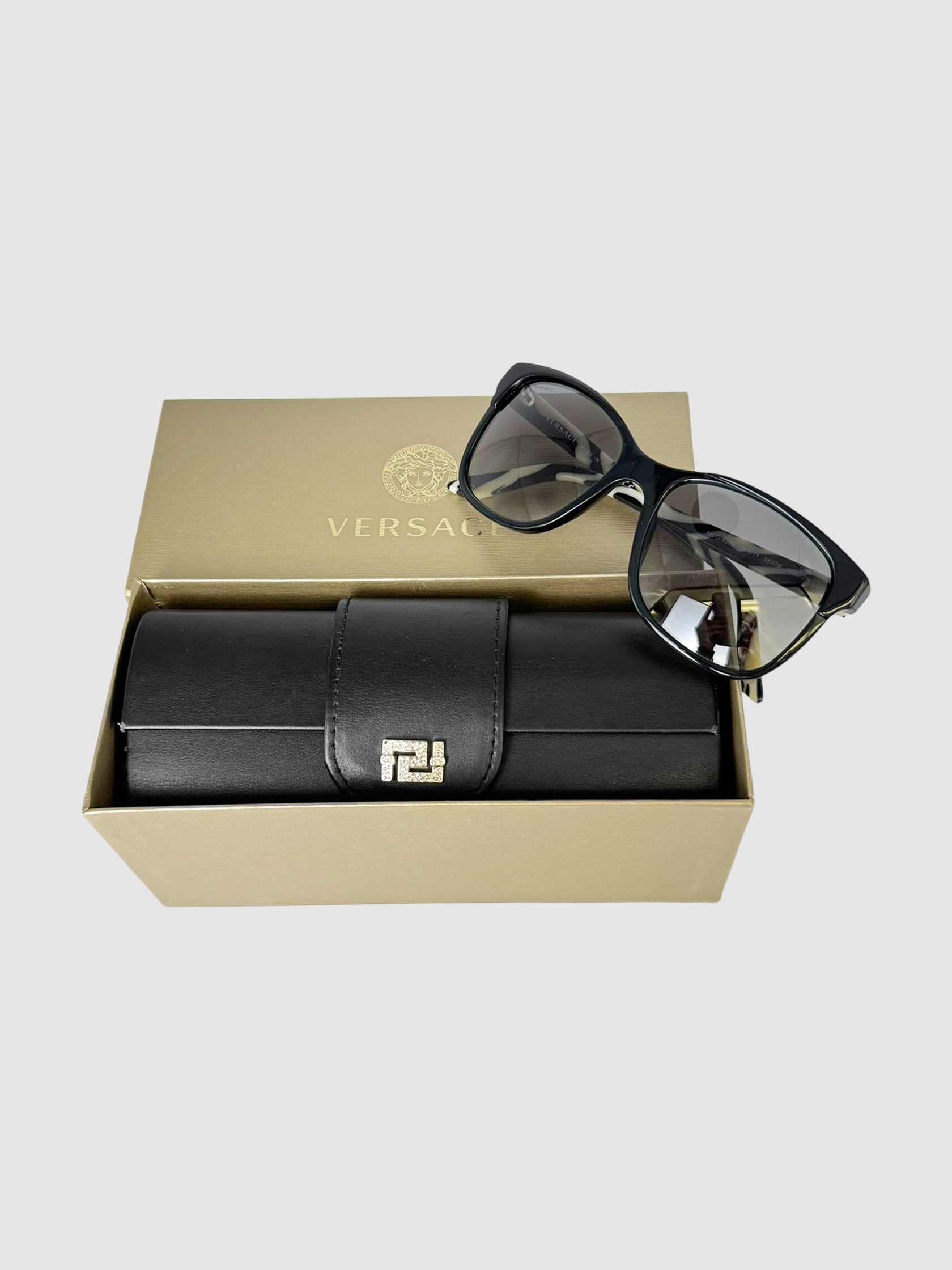 Abstract Print Square Sunglasses