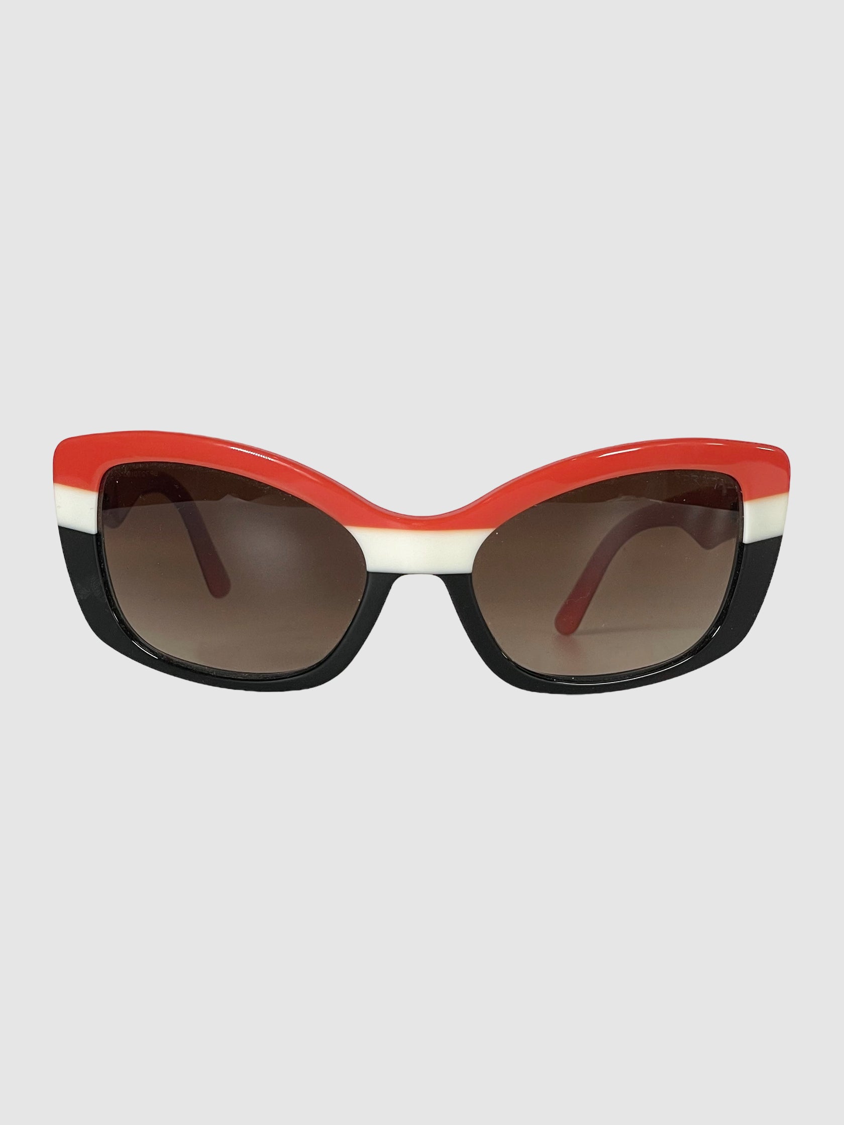 Colourblock Cat Eye Sunglasses