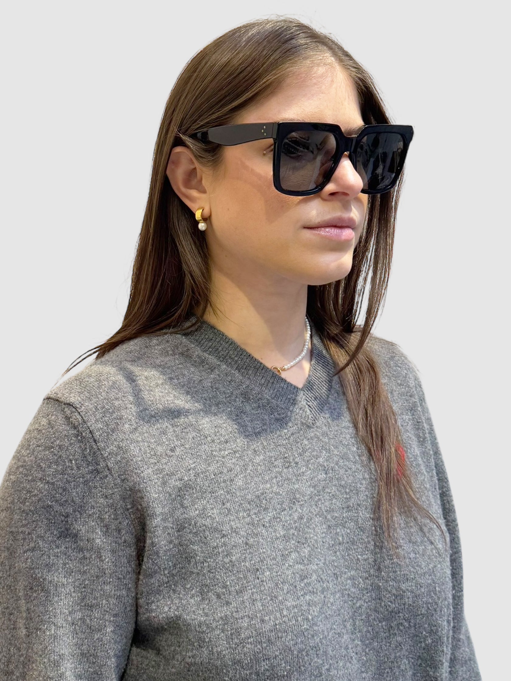 Oversized Polarized Square Sunglasses