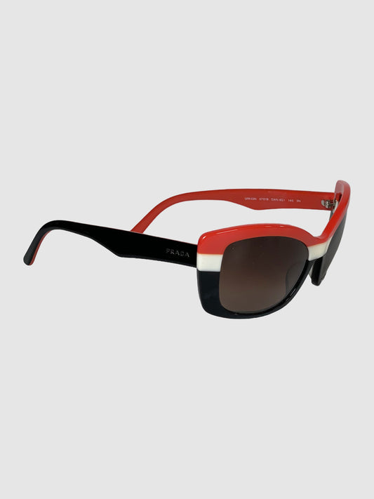 Colourblock Cat-Eye Sunglasses