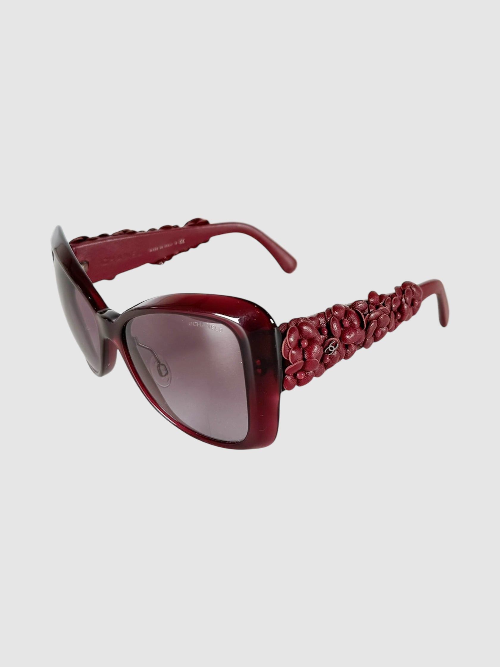 Leather Camelia Sunglasses