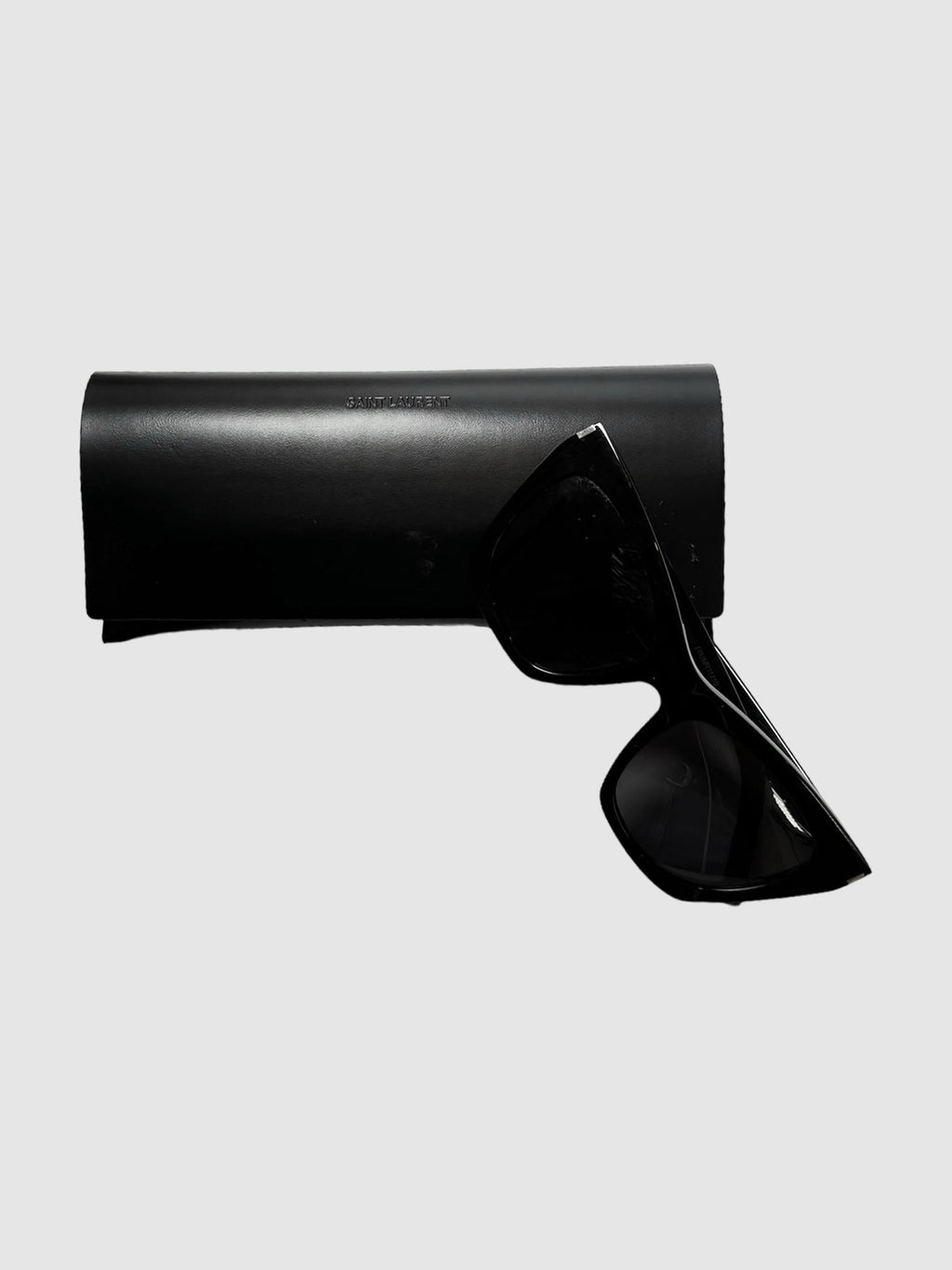 Saint Laurent SL214 001 New Wave Kate Sunglasses in Black Consignment Secondhand Designer Luxury Resale Toronto Trendy