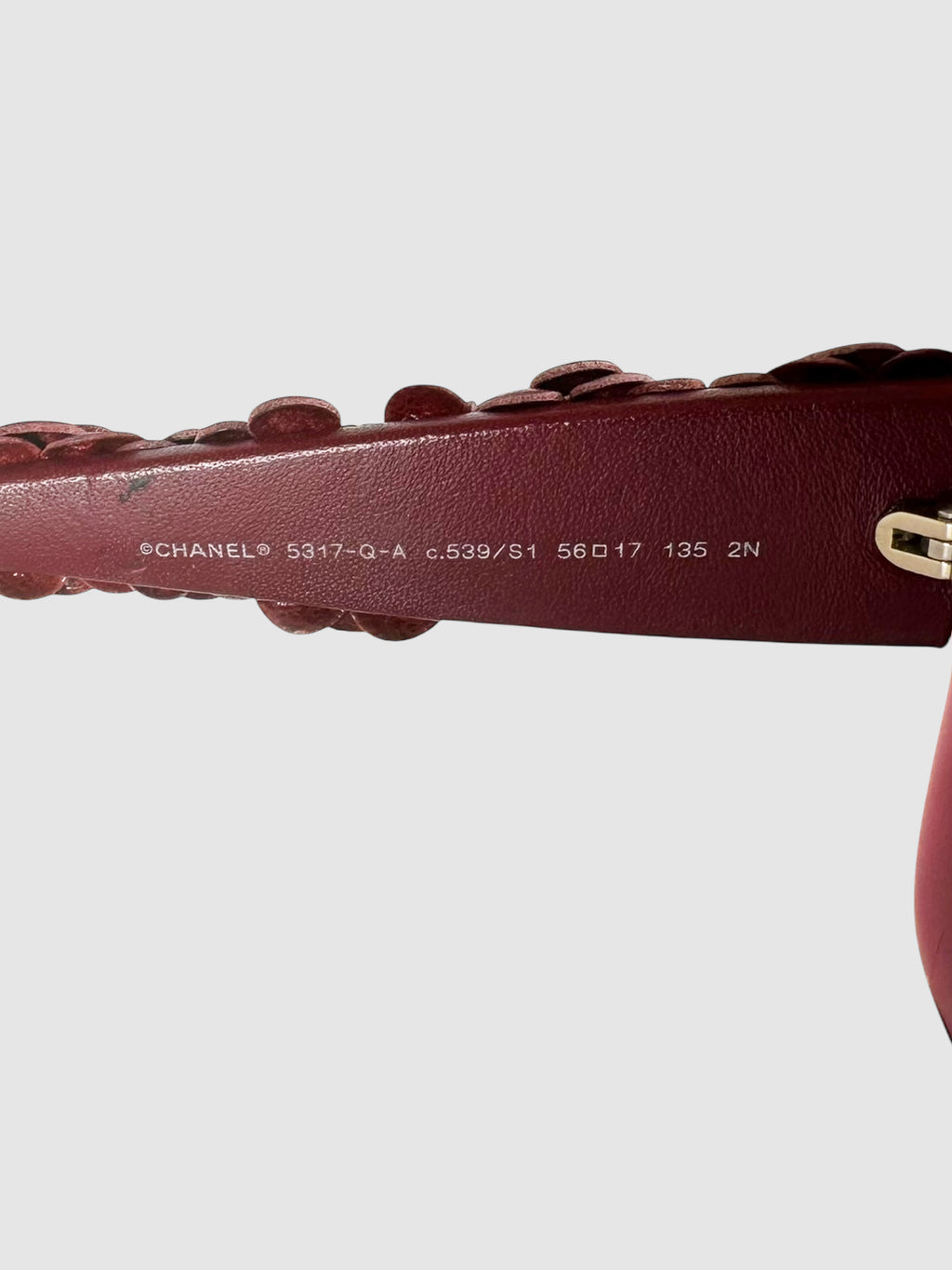 Leather Camelia Sunglasses