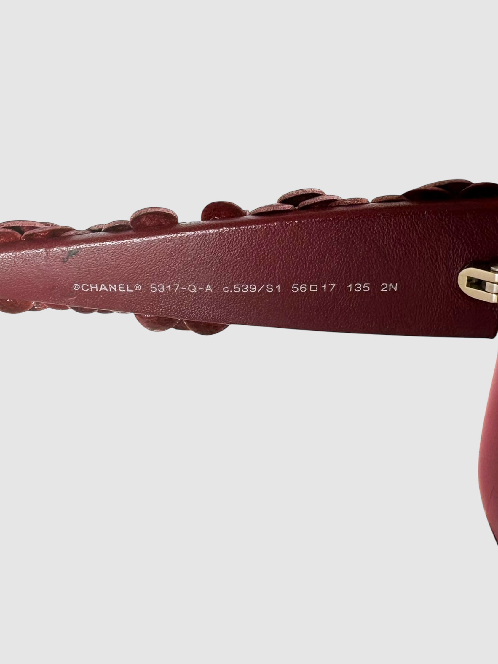 Leather Camelia Sunglasses